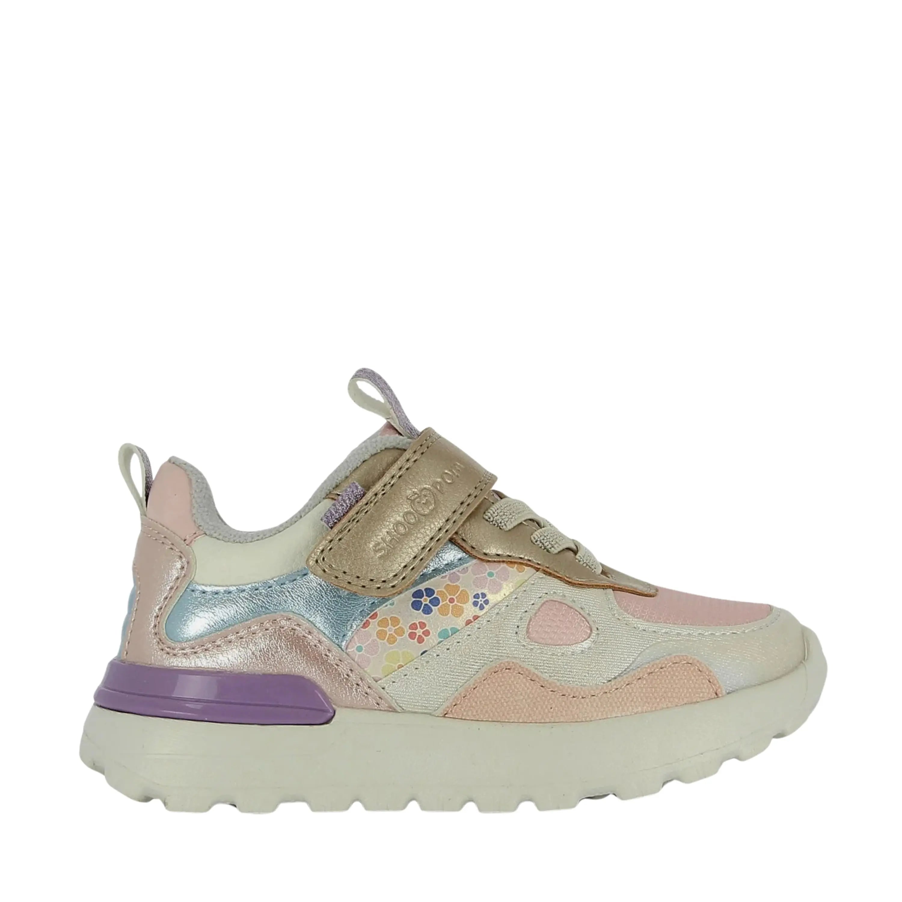 SHOO POM Baskets Joggy Scratch Nacre Poudre ma petite pointure 