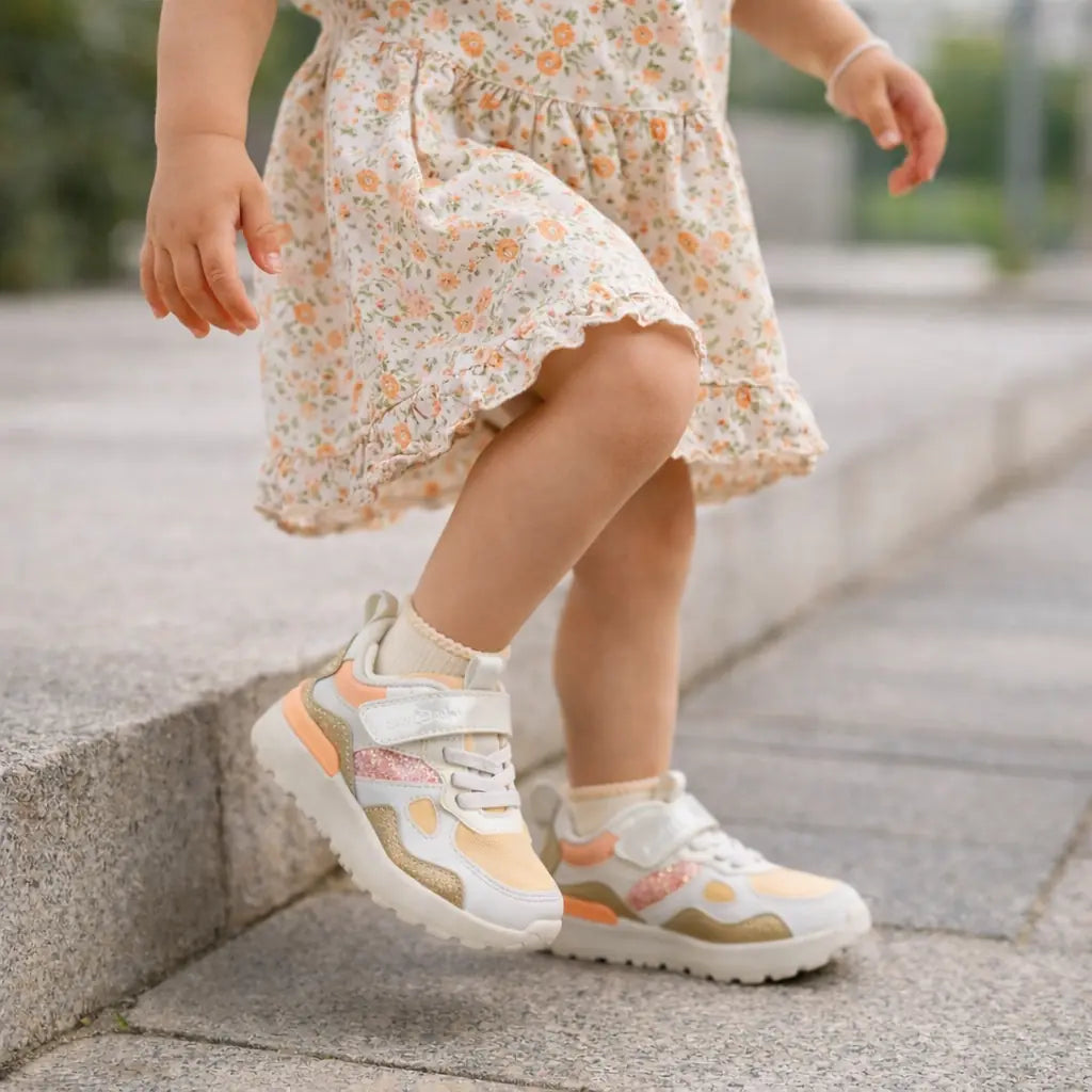 SHOO POM Baskets Joggy Scratch Orange Off White ma petite pointure 