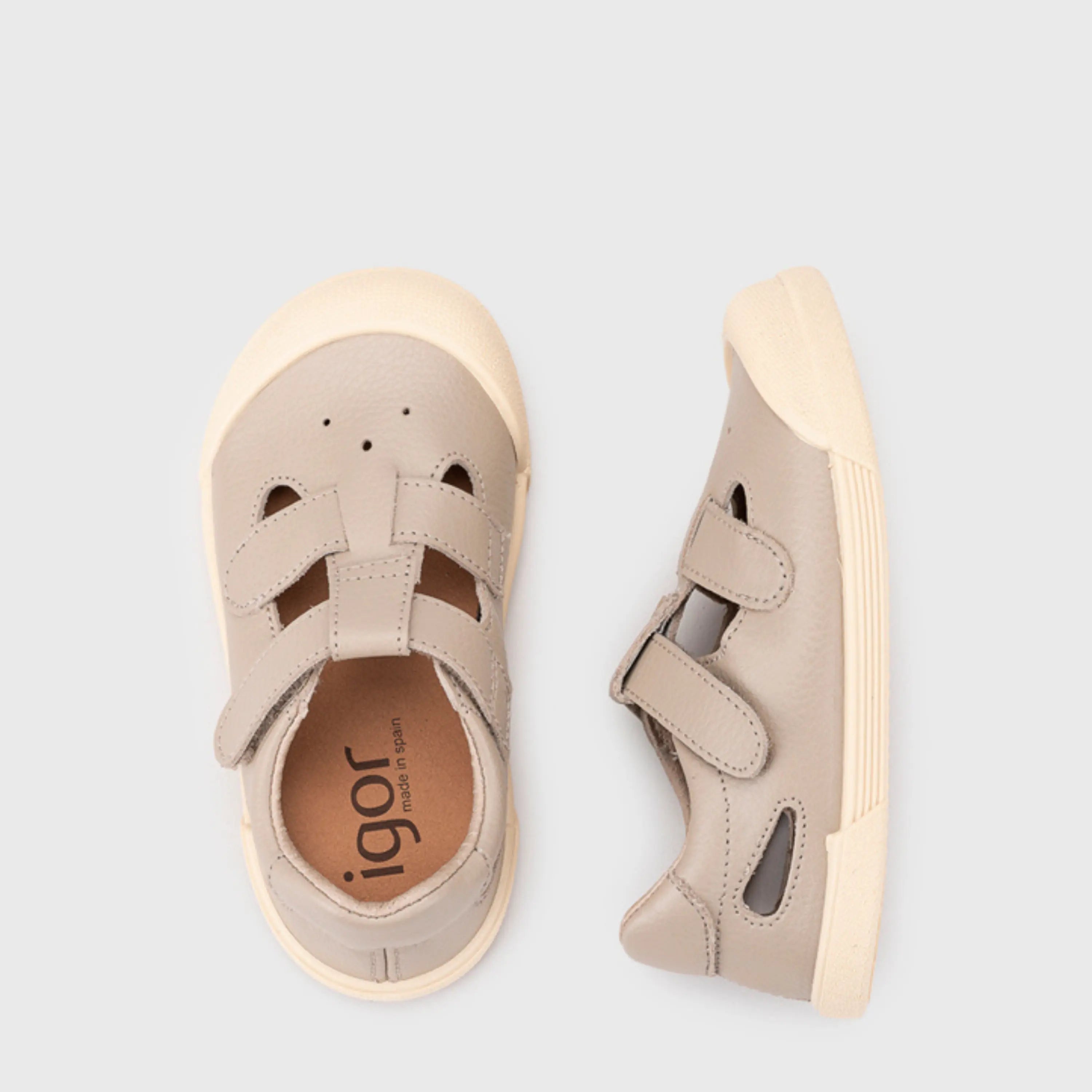 IGOR Baskets Semi-ouvertes Barefoot Piel Sand ma petite pointure 