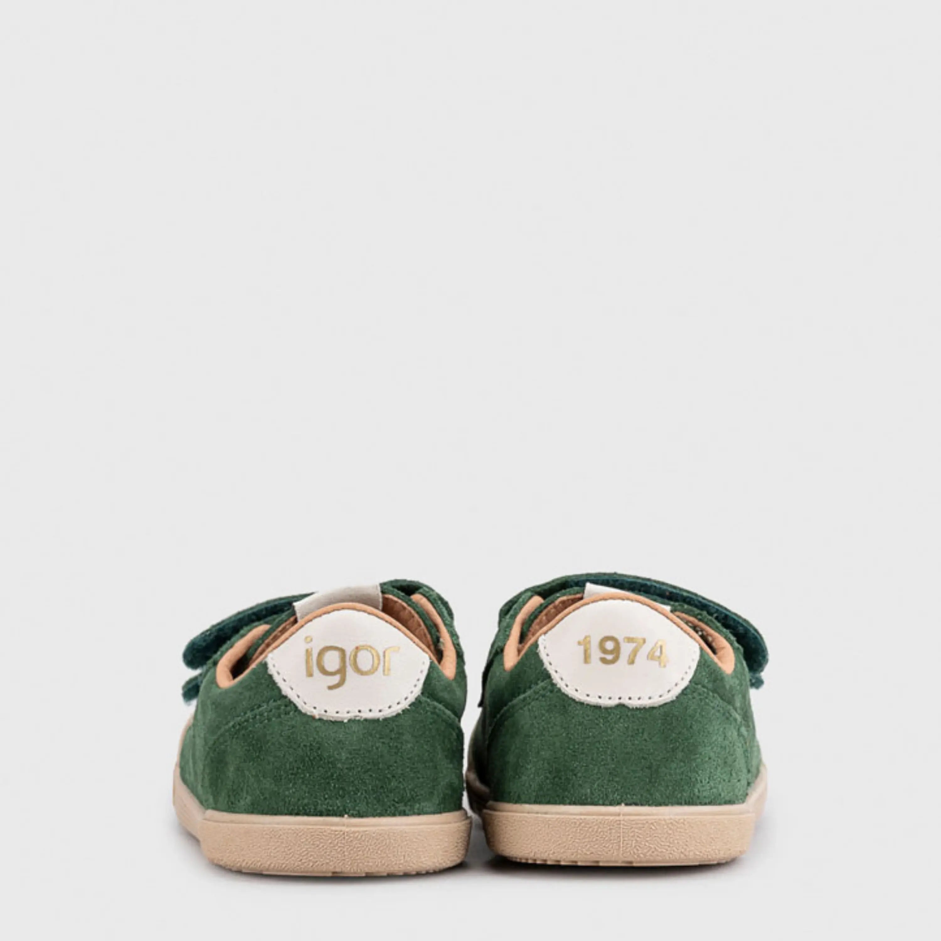 IGOR Baskets Tennis Suede Barefoot Verde ma petite pointure 