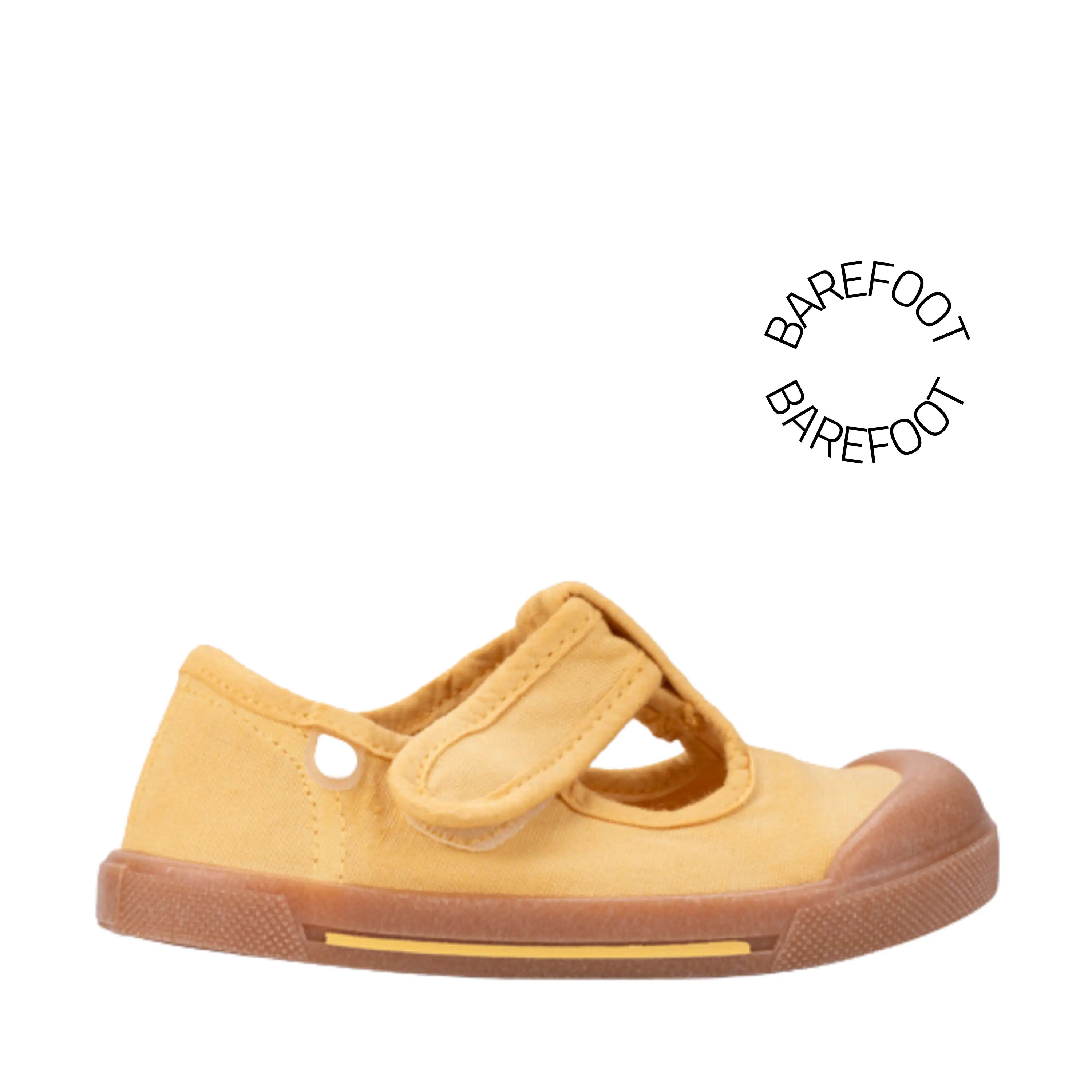 IGOR Baskets en toile Barefoot Canvas Pepito Caramelo Dijon ma petite pointure 