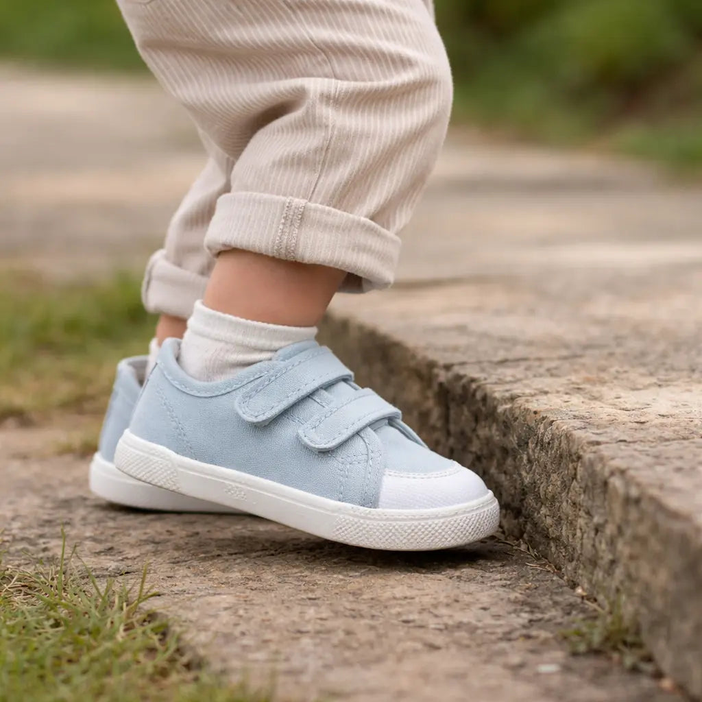 BLANDITOS Baskets en toile Barefoot Coco Azul ma petite pointure 