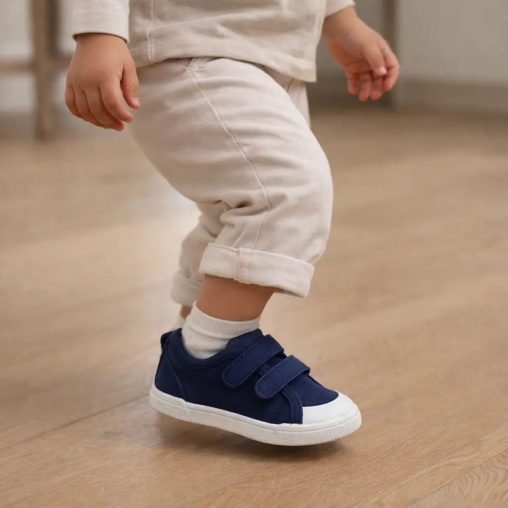 BLANDITOS Baskets en toile Barefoot Coco Navy ma petite pointure 
