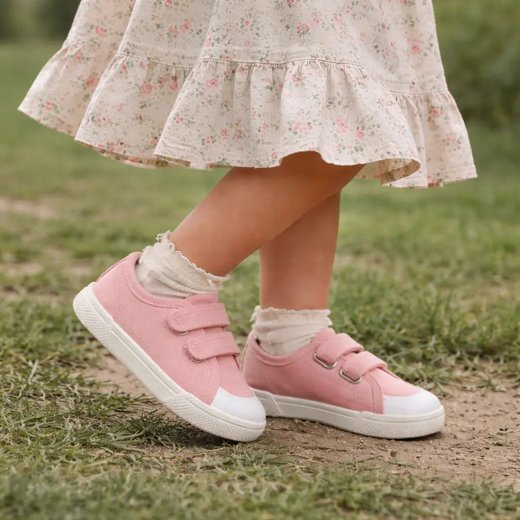 BLANDITOS Baskets en toile Barefoot Coco Rosa ma petite pointure 