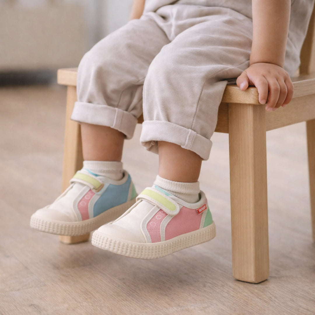SHOO POM Baskets en toile Juju Easy Pink Multi ma petite pointure 
