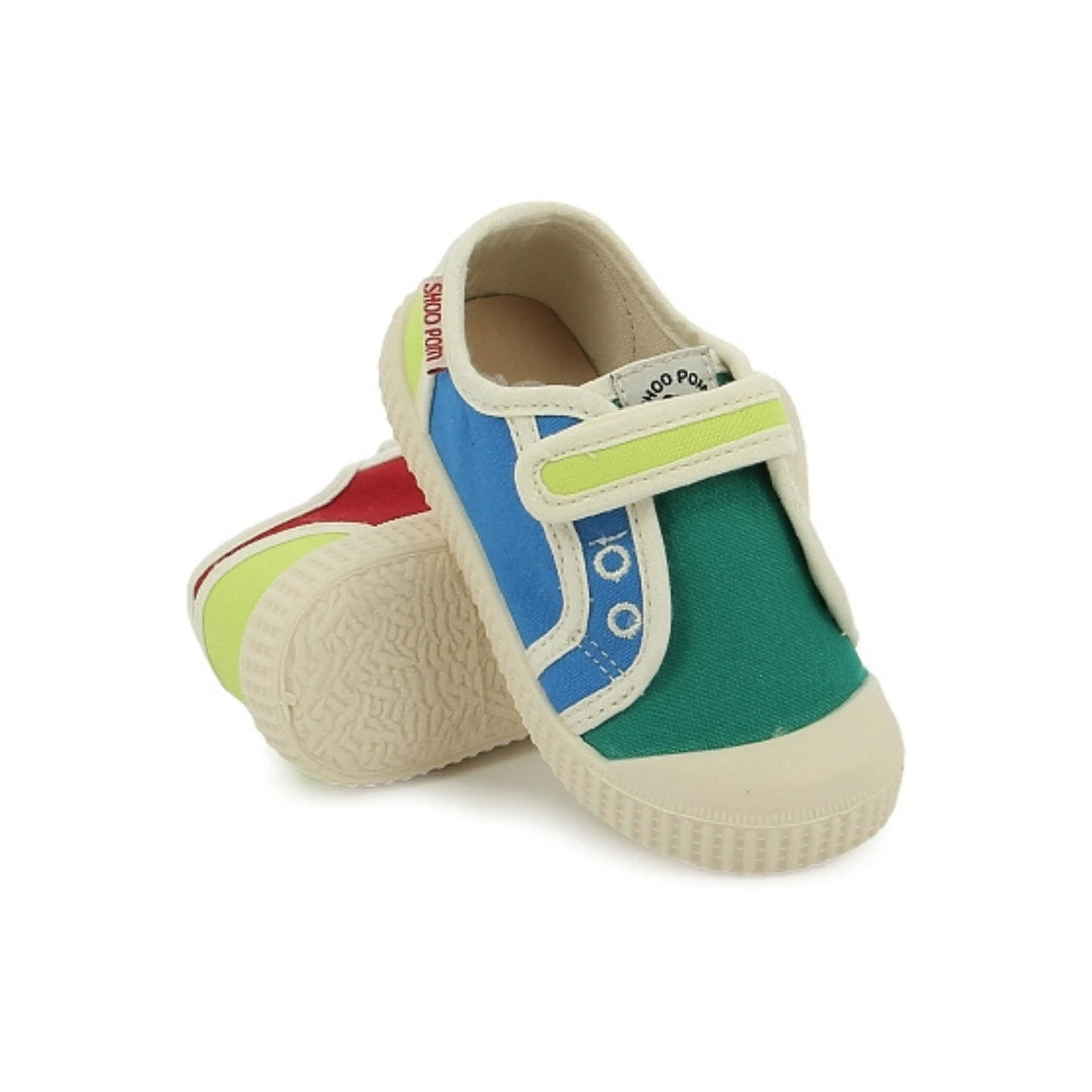 baskets en toile enfant Juju Easy Jeans Multi Shoo Pom 