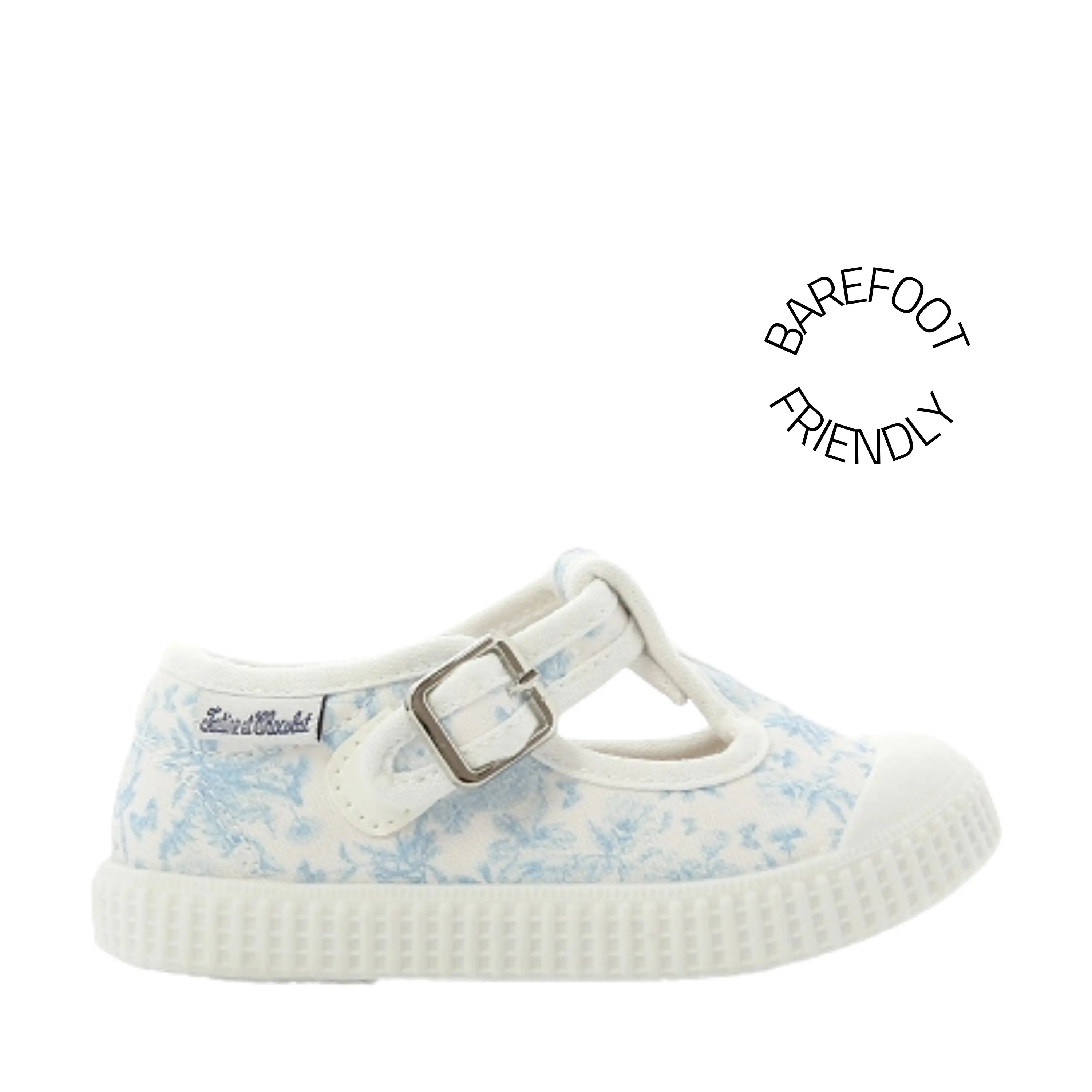 TARTINE ET CHOCOLAT Baskets en toile T&C 14 Babies Jouy Ciel ma petite pointure 