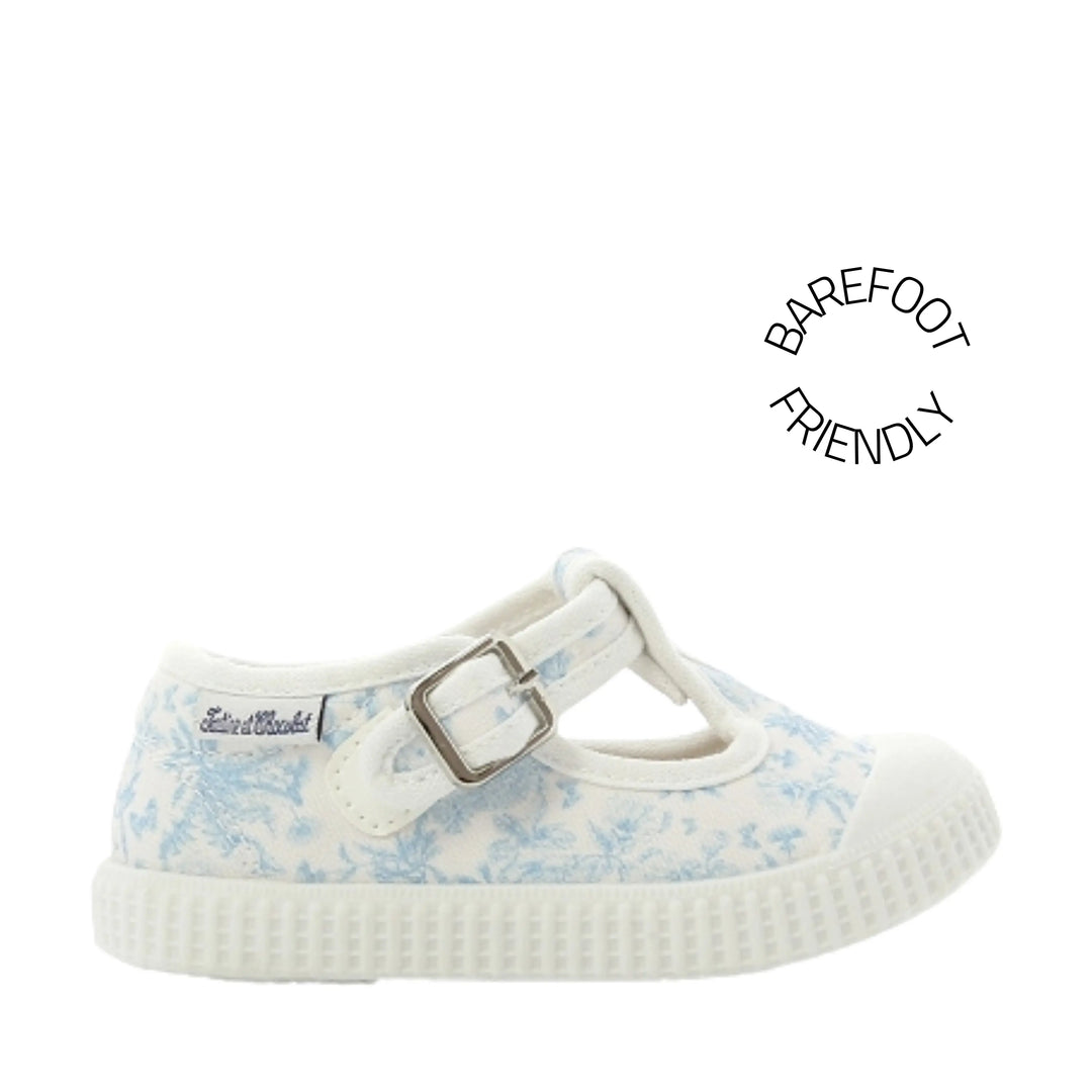TARTINE ET CHOCOLAT Baskets en toile T&C 14 Babies Jouy Ciel ma petite pointure 
