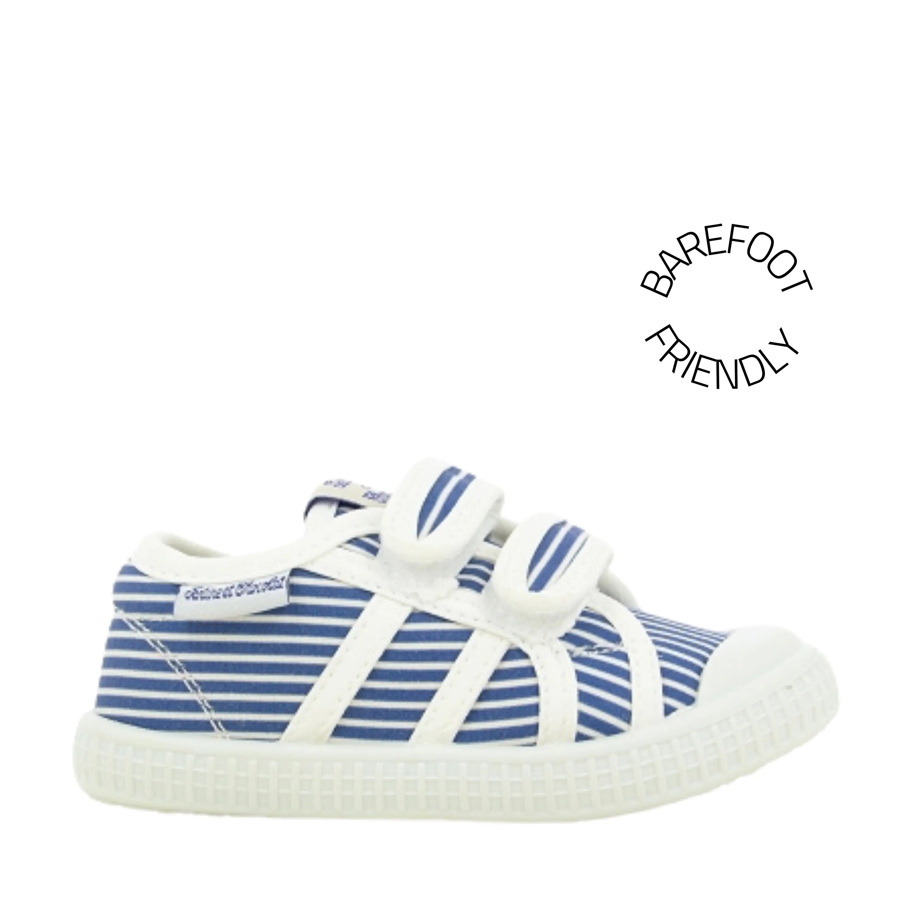 TARTINE ET CHOCOLAT Baskets en toile T&C 14 Easy Stripes Blue ma petite pointure 