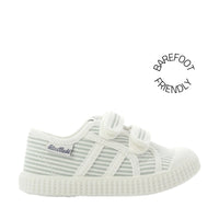 TARTINE ET CHOCOLAT Baskets en toile T&C 14 Easy Stripes Sauge ma petite pointure 
