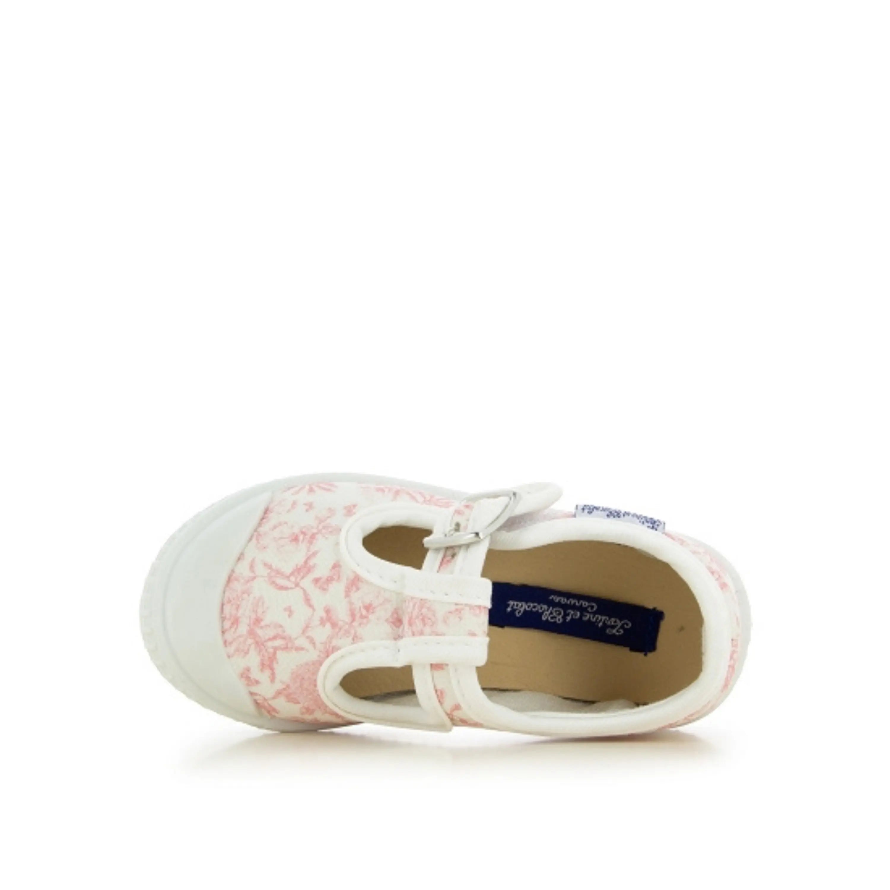 baskets en toile enfant Babies Jouy Rose Tartine et Chocolat