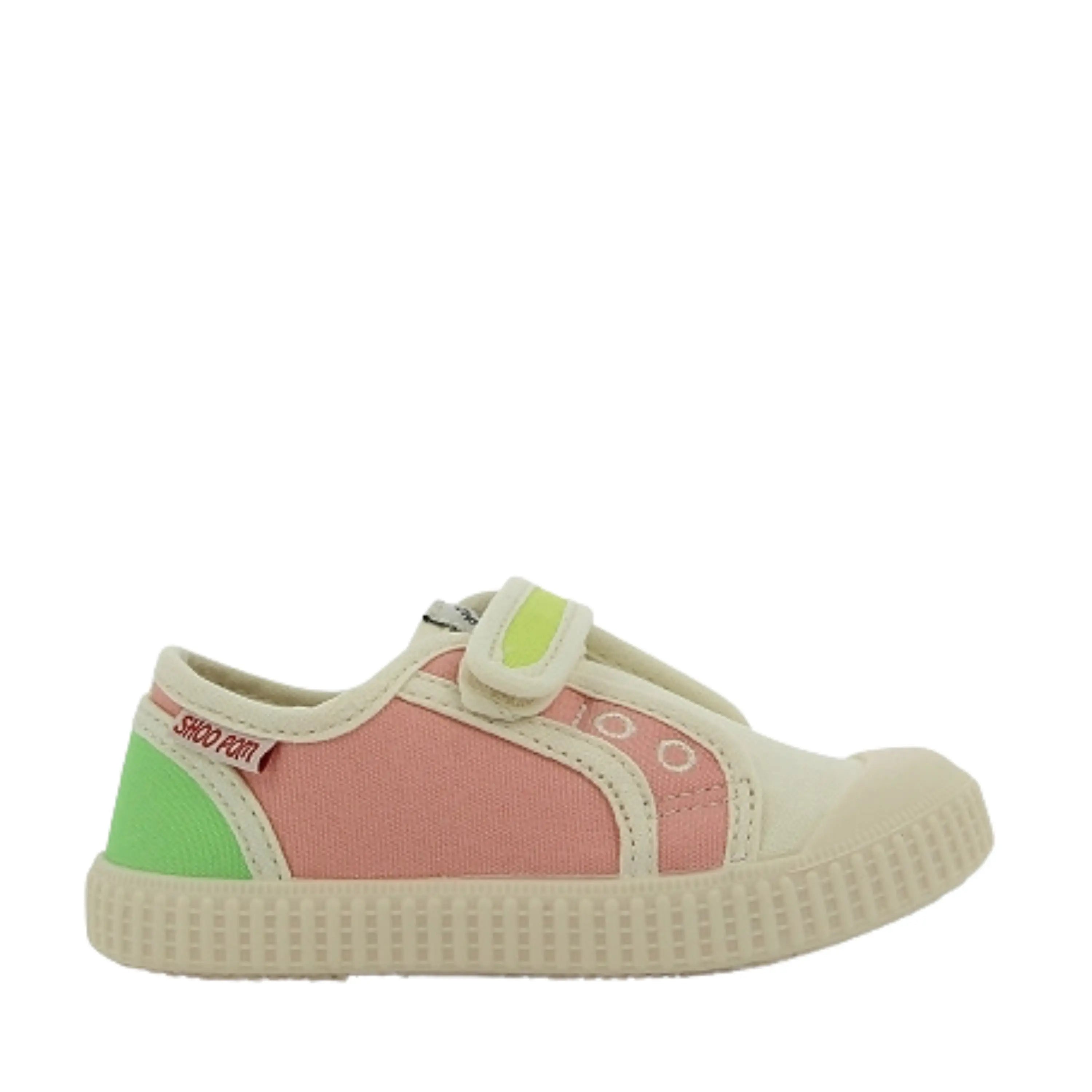 baskets en toile Juju Easy Pink Multi de Shoo Pom