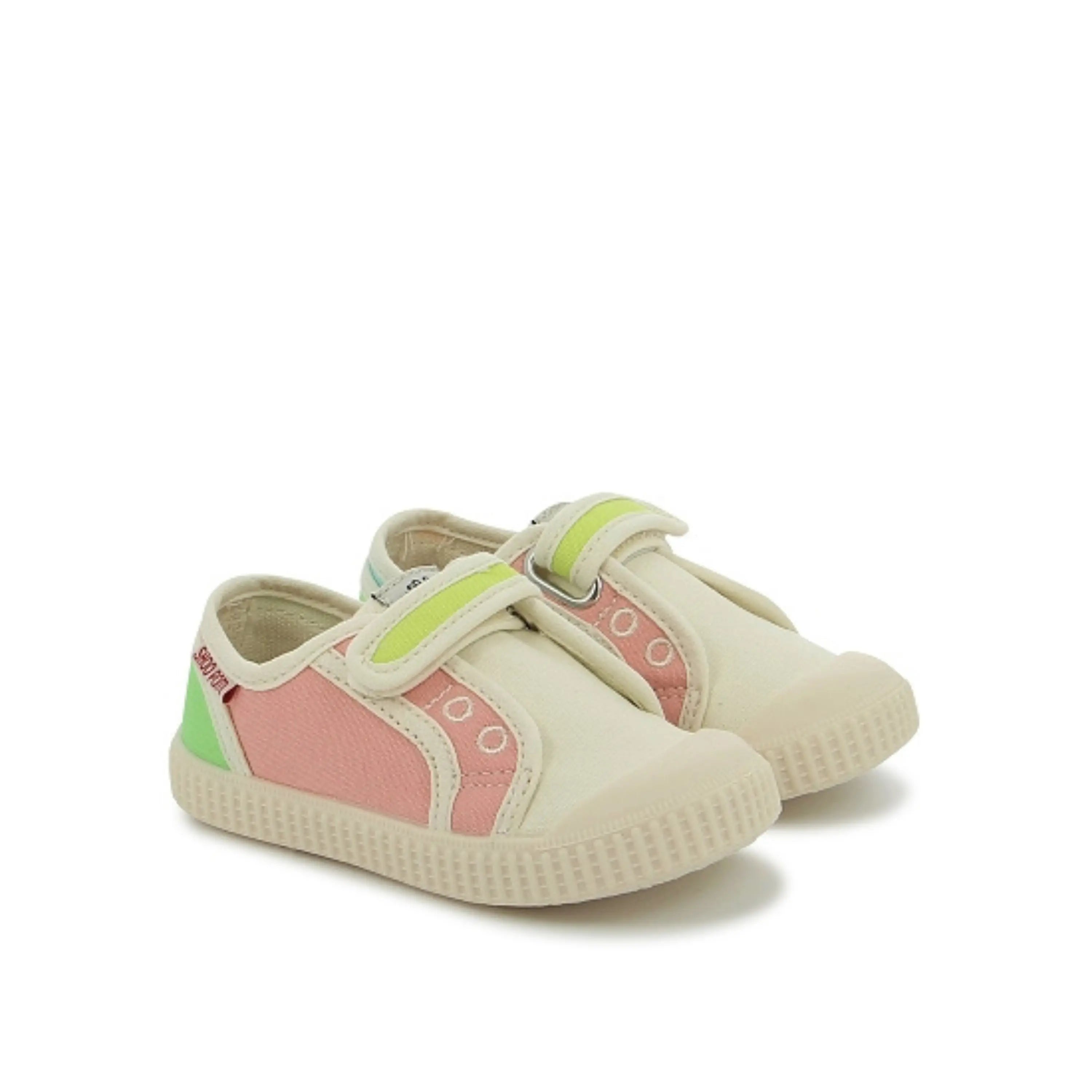 baskets en toile Juju Easy Pink Multicolore Shoo Pom