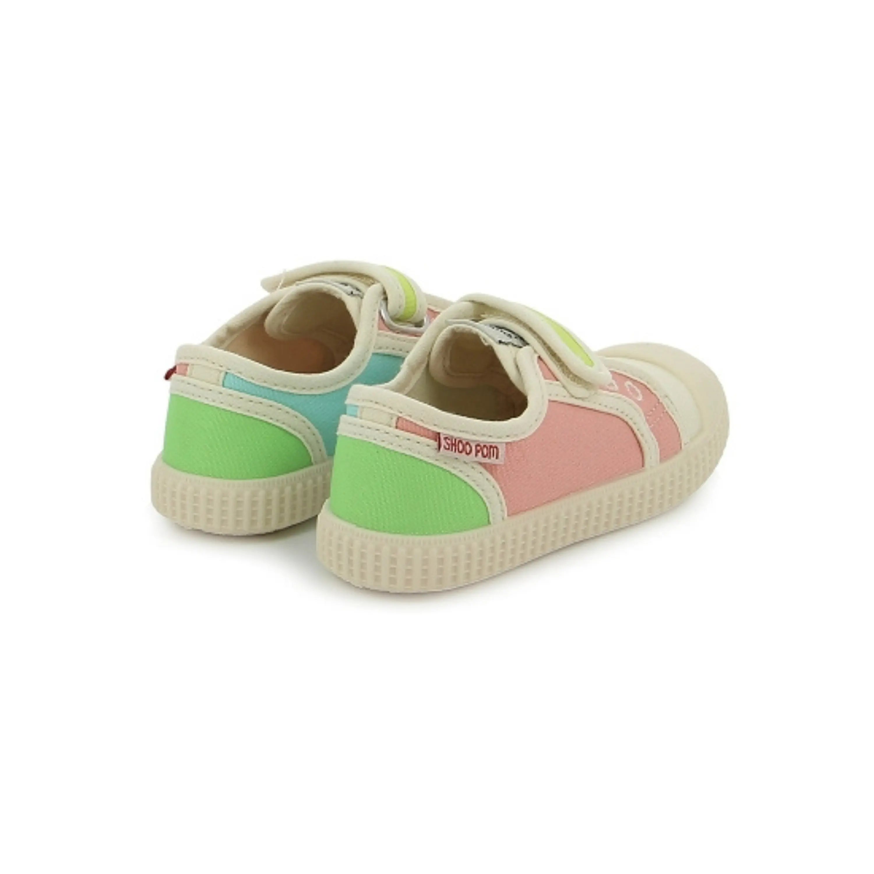 baskets en toile enfant Juju Easy Pink Multi Shoo Pom