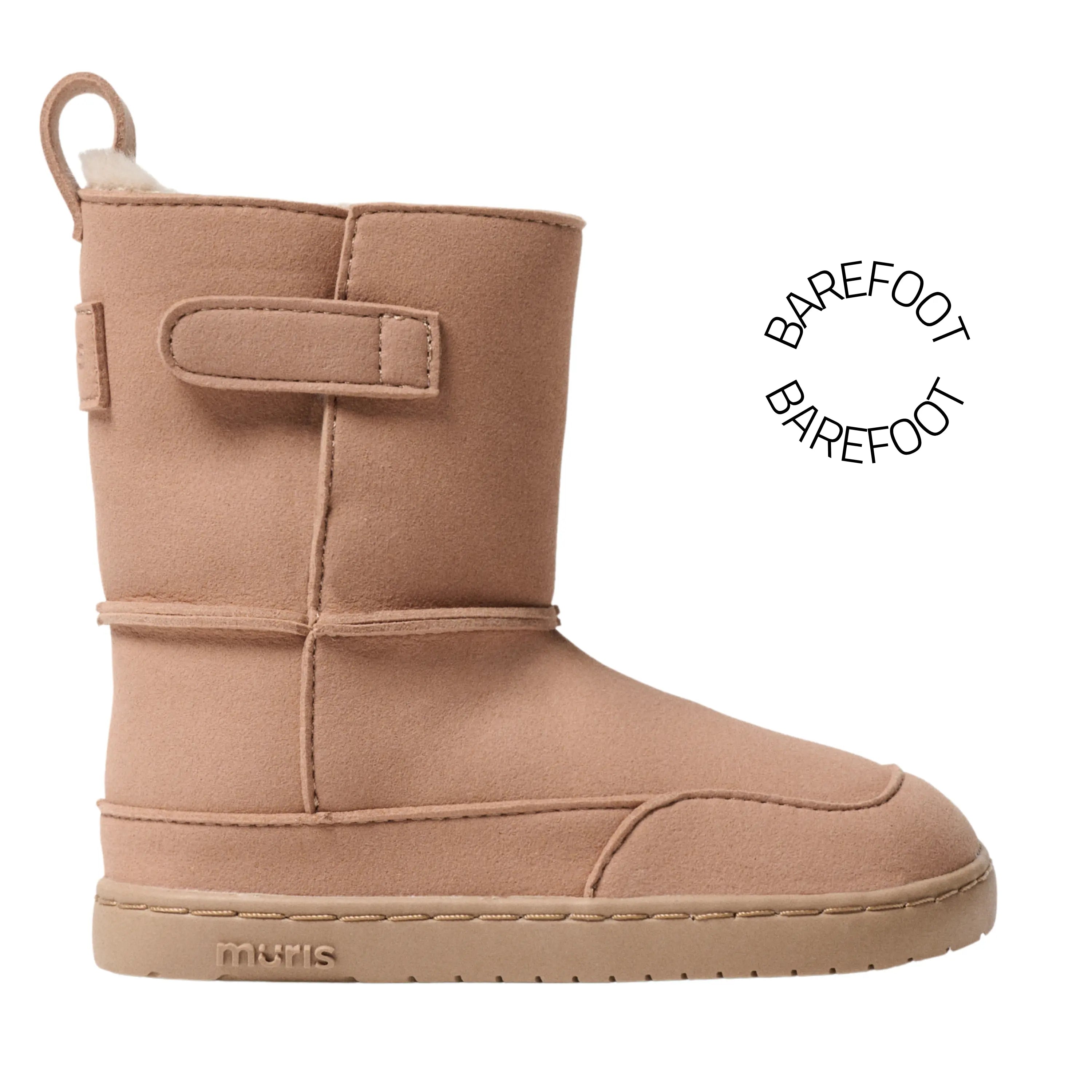 MURIS Bottes Barefoot Fourrées Siberia Mini Dusty Pink ma petite pointure 