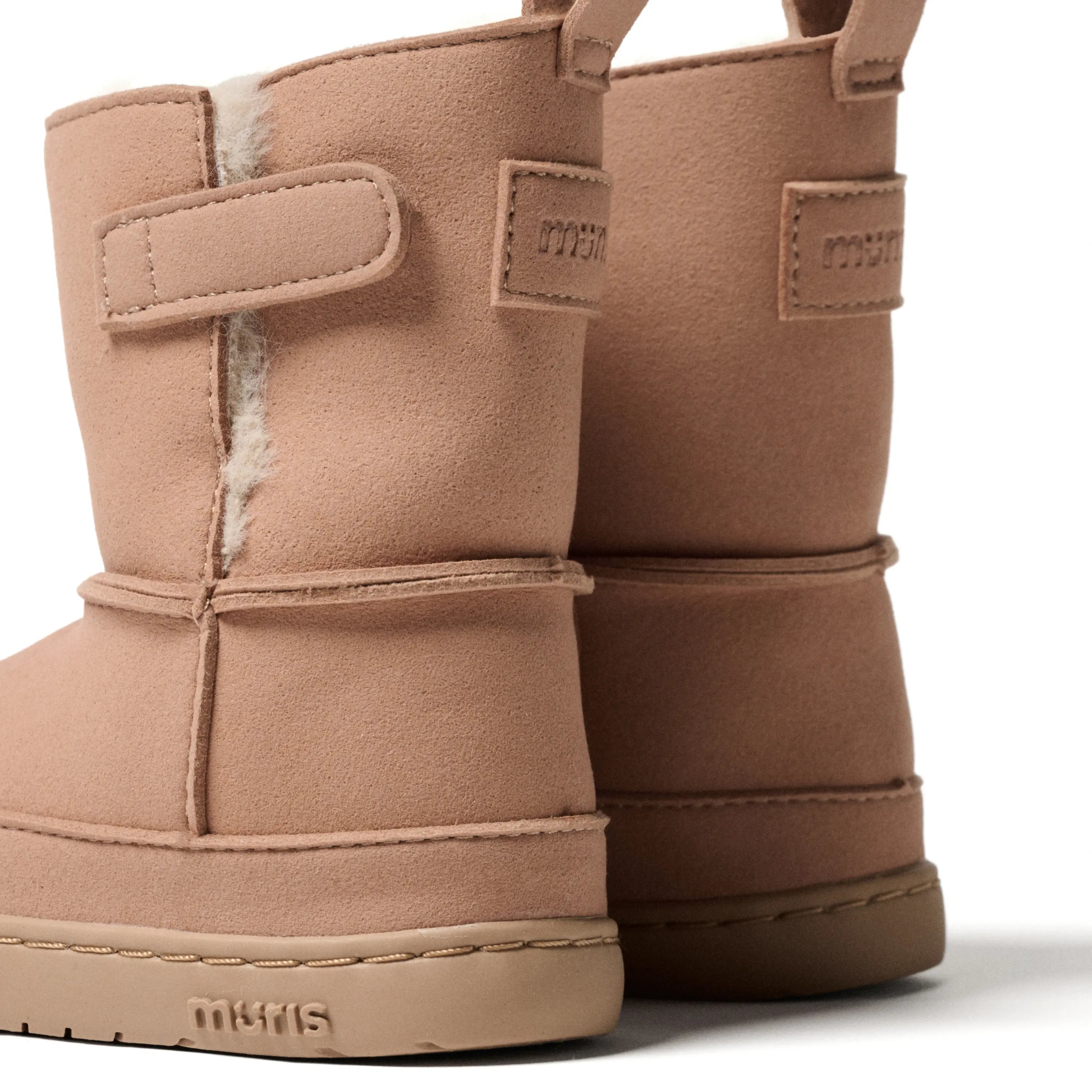 MURIS Bottes Barefoot Fourrées Siberia Mini Dusty Pink ma petite pointure 
