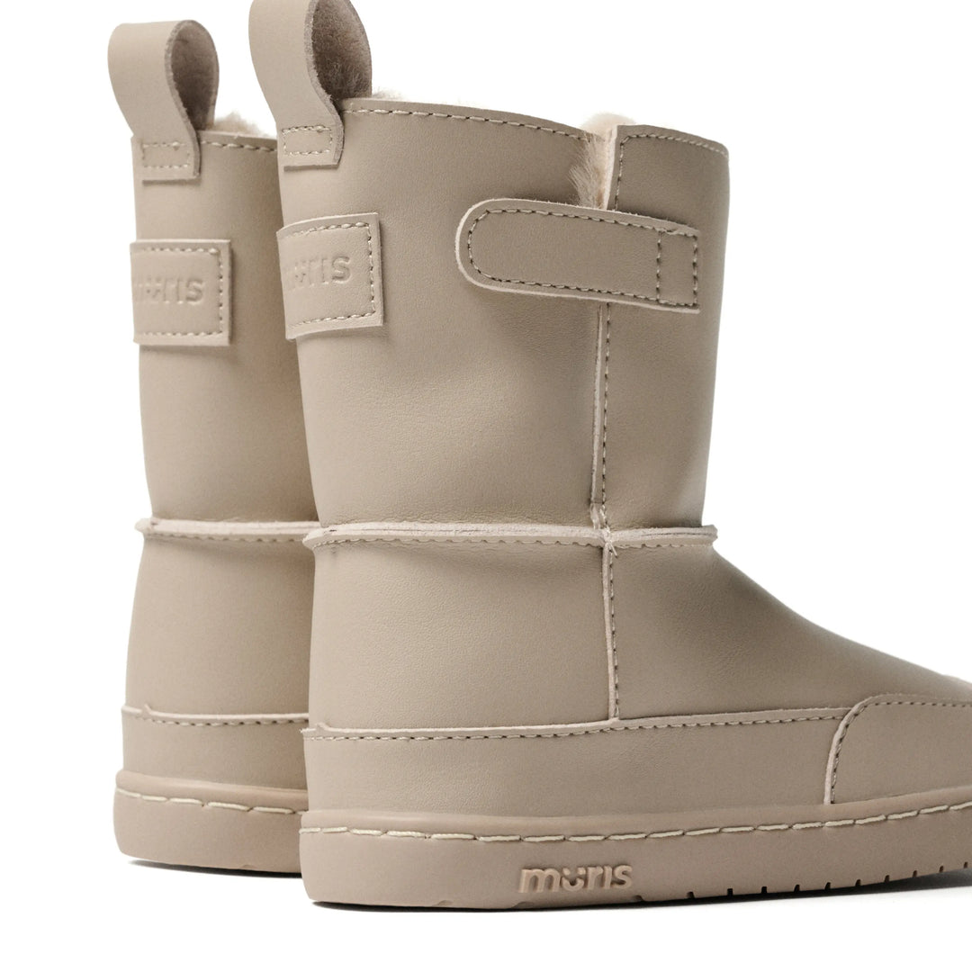 MURIS Bottes Barefoot Fourrées Siberia Mini Warm Taupe ma petite pointure 