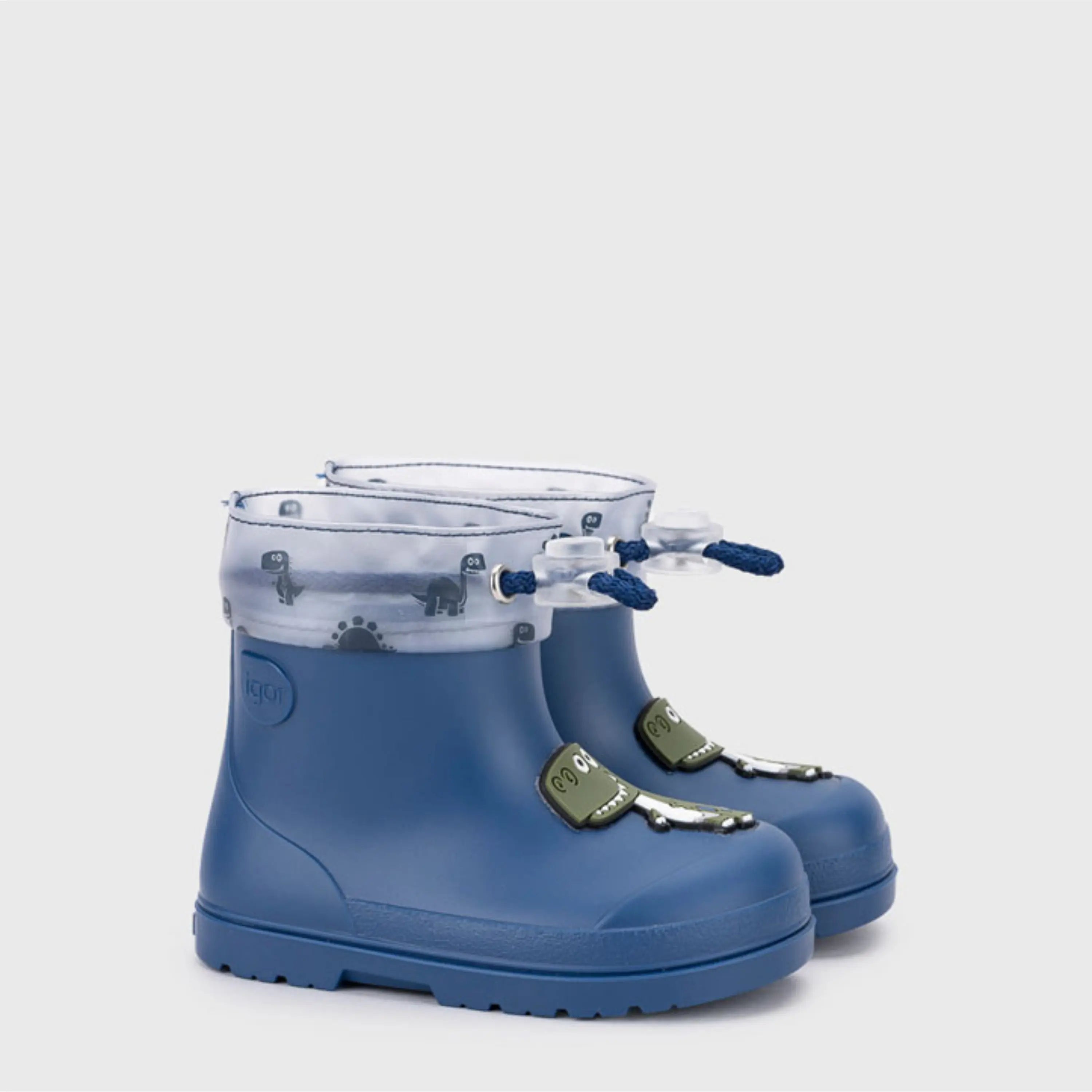 IGOR Bottes de Pluie Barefoot Mendi Dino Jeans ma petite pointure 