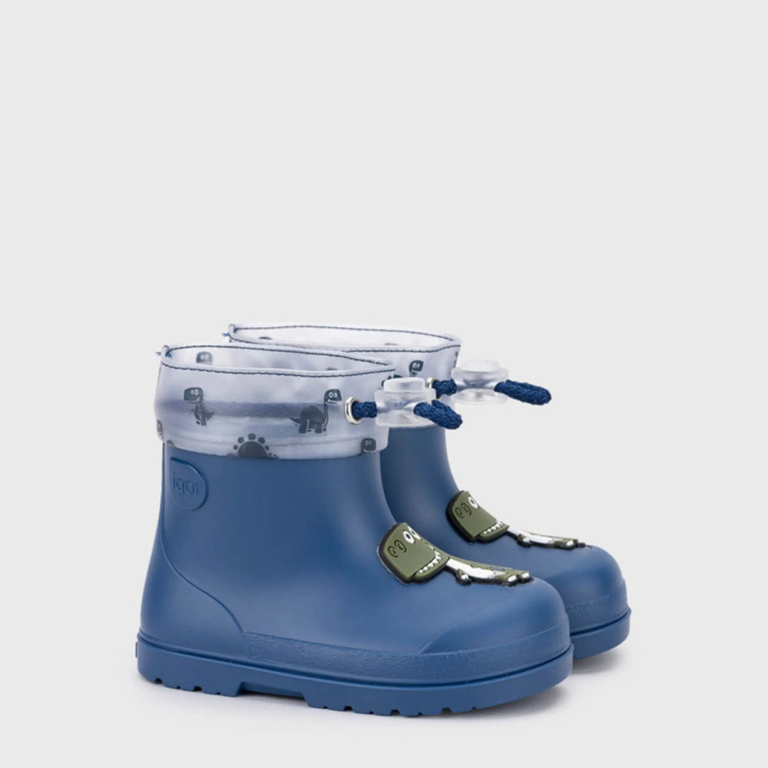 IGOR Bottes de Pluie Barefoot Mendi Dino Jeans ma petite pointure 