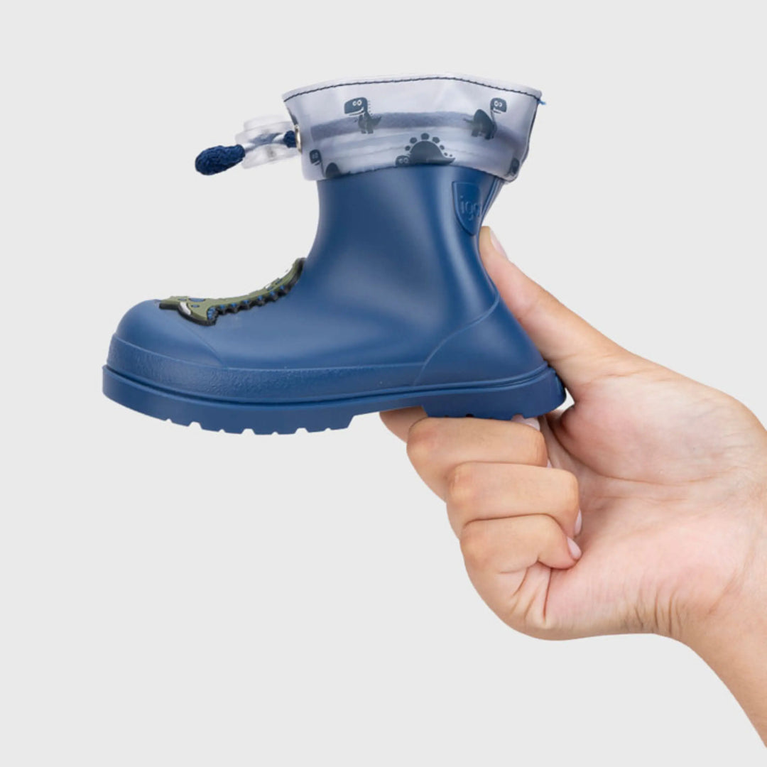 IGOR Bottes de Pluie Barefoot Mendi Dino Jeans ma petite pointure 