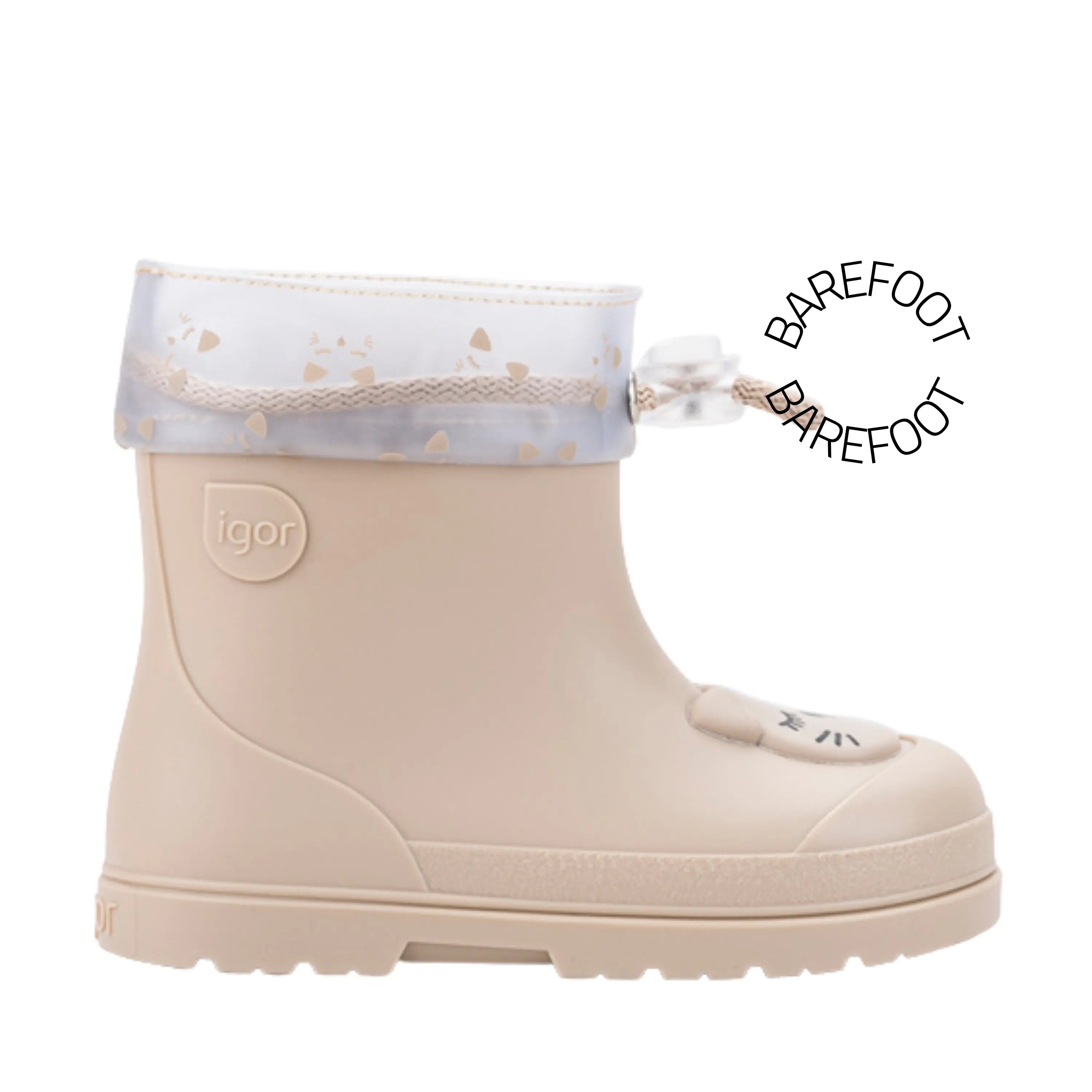 IGOR Bottes de Pluie Barefoot Mendi Gato Beige ma petite pointure 