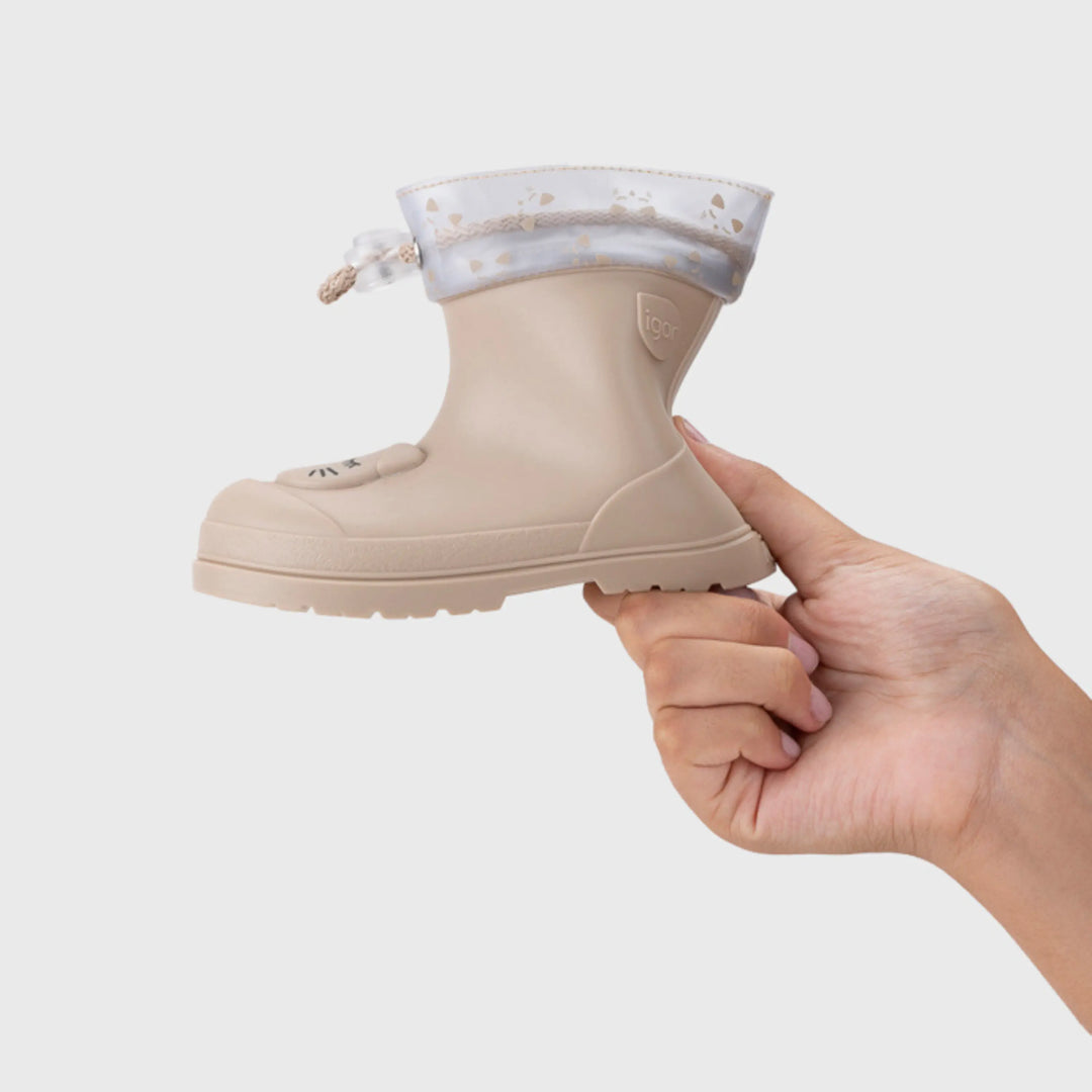 IGOR Bottes de Pluie Barefoot Mendi Gato Beige ma petite pointure 