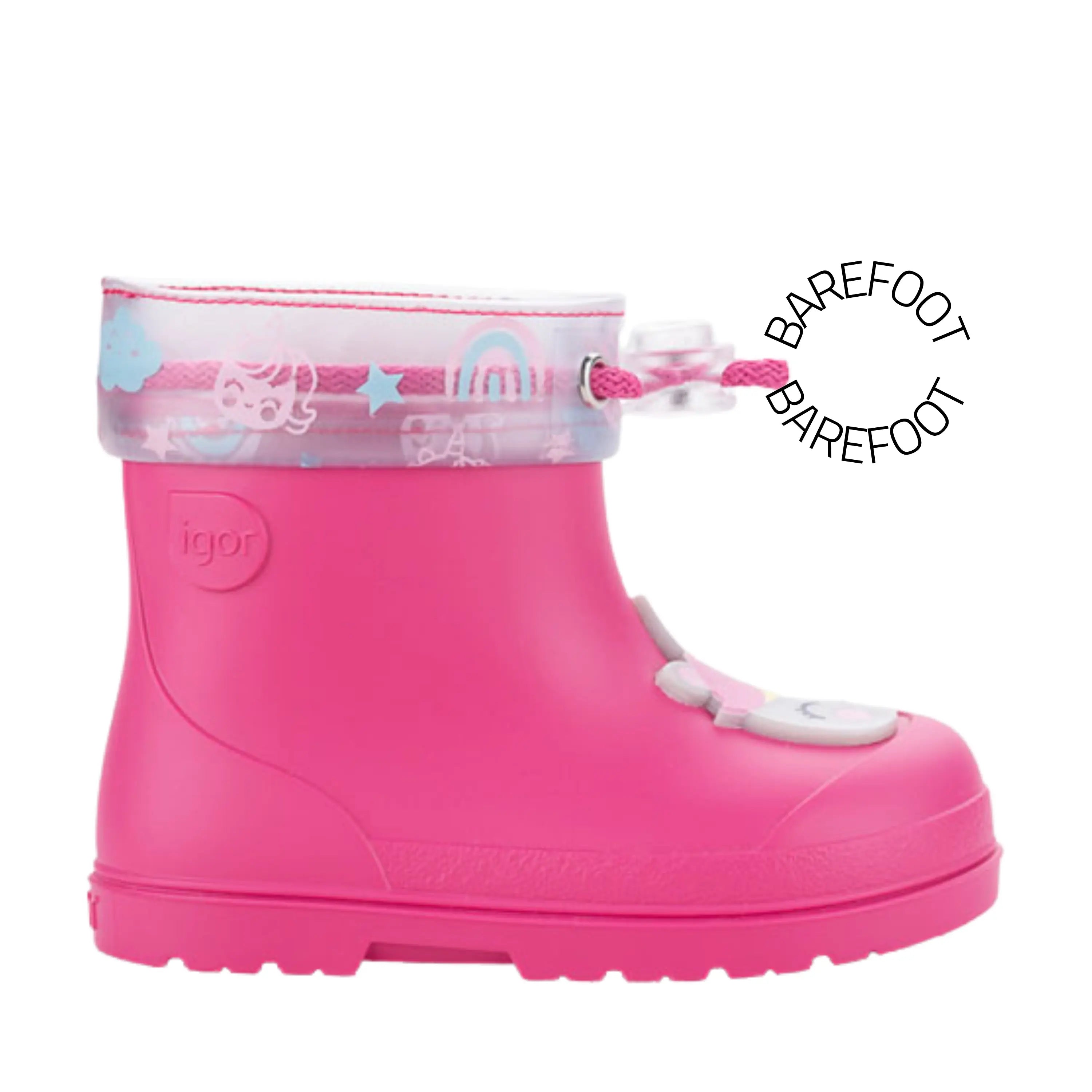 IGOR Bottes de Pluie Barefoot Mendi Unicornio Fuschia ma petite pointure 