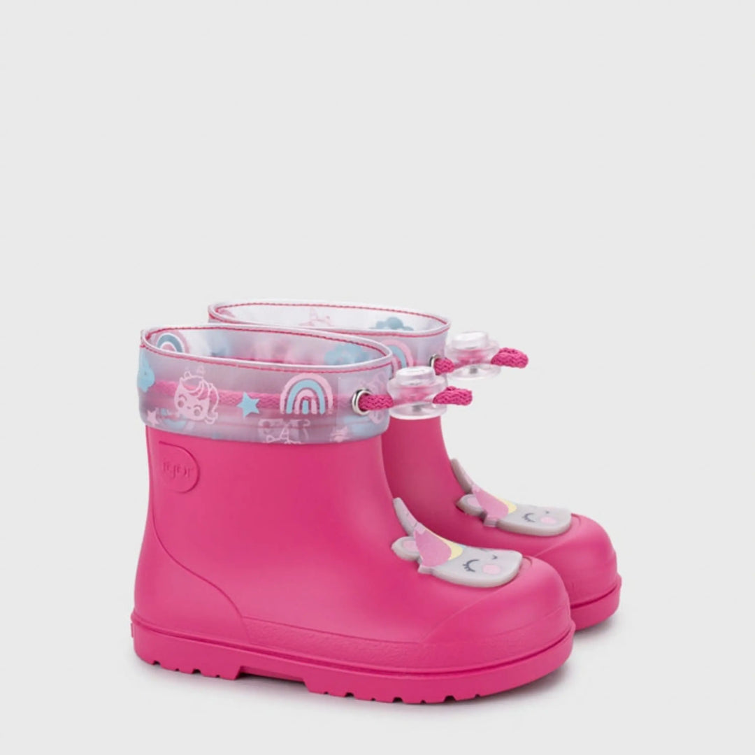 IGOR Bottes de Pluie Barefoot Mendi Unicornio Fuschia ma petite pointure 