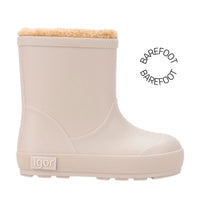 IGOR Bottes de Pluie Barefoot Yogi Borreguito Beige ma petite pointure 
