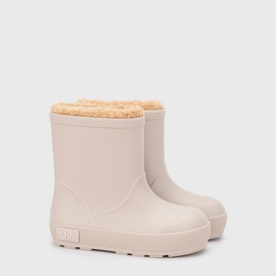 IGOR Bottes de Pluie Barefoot Yogi Borreguito Beige ma petite pointure 