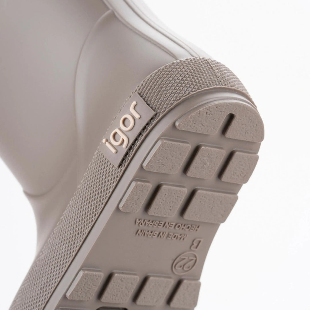 IGOR Bottes de Pluie Barefoot Yogi Borreguito Taupe ma petite pointure 