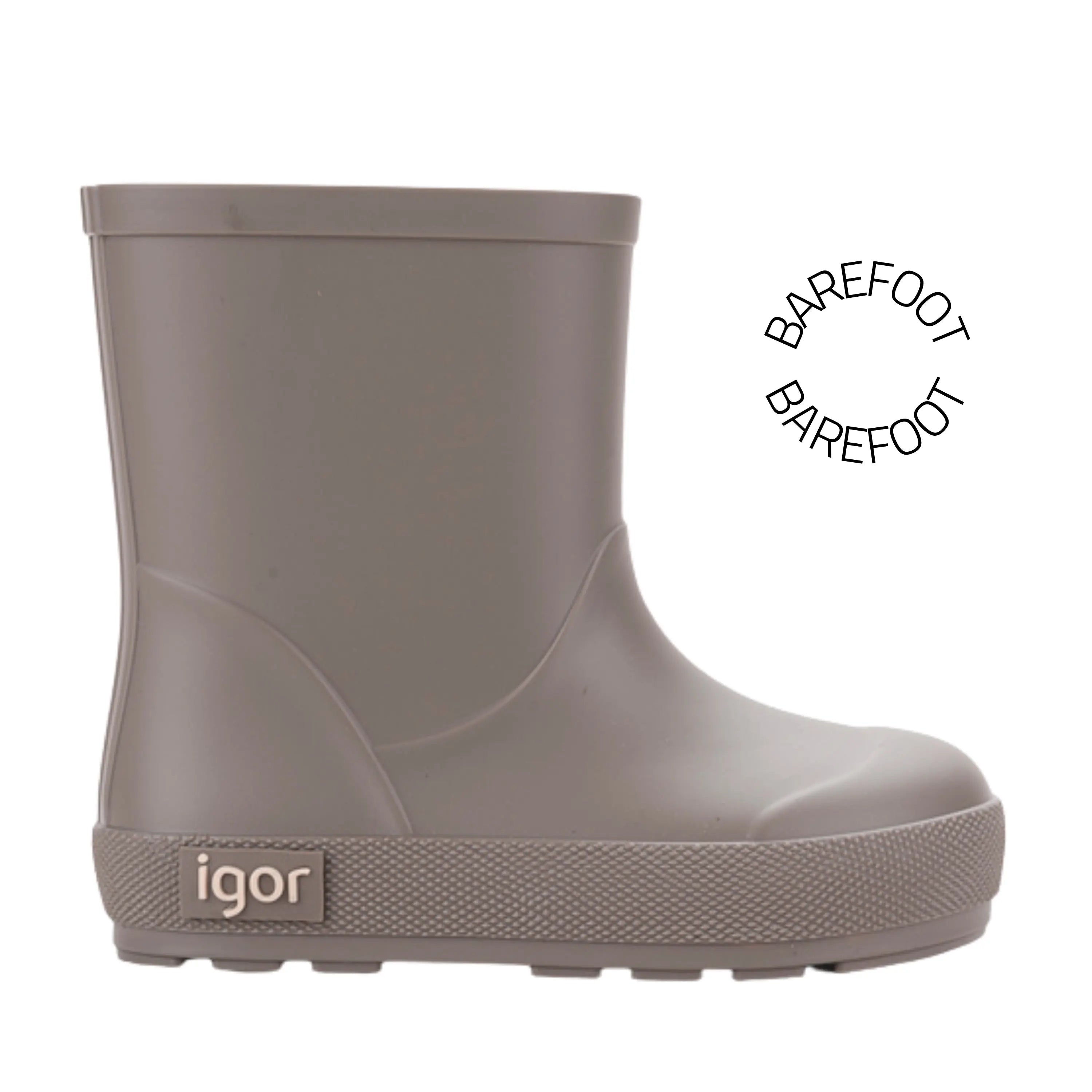 IGOR Bottes de Pluie Barefoot Yogi Taupe ma petite pointure 