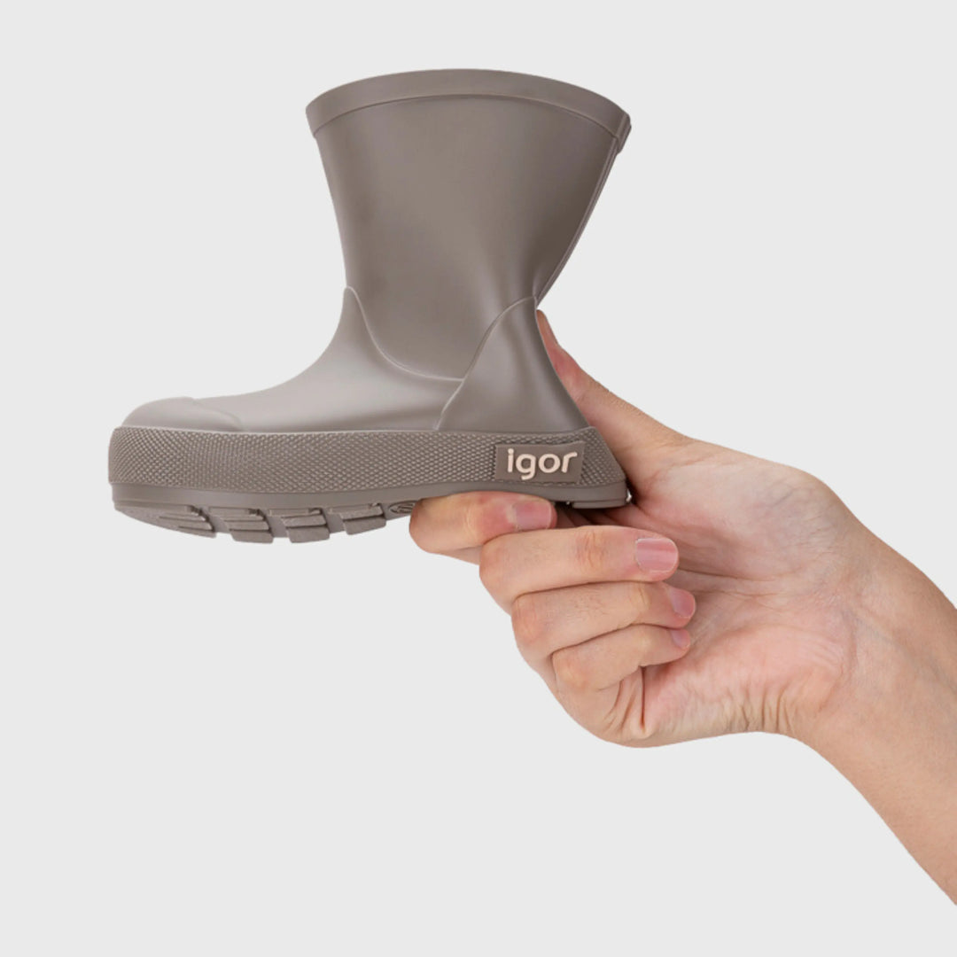 IGOR Bottes de Pluie Barefoot Yogi Taupe ma petite pointure 