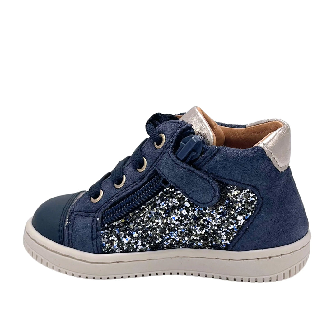 BABYBOTTE Bottillons Frida Zip Glitter bleu ma petite pointure 