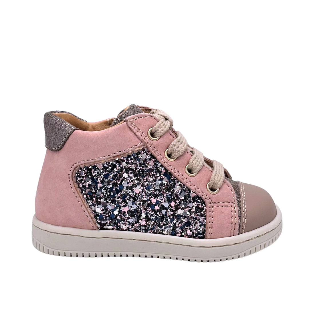 BABYBOTTE Bottillons Frida Zip Glitter vieux rose ma petite pointure 