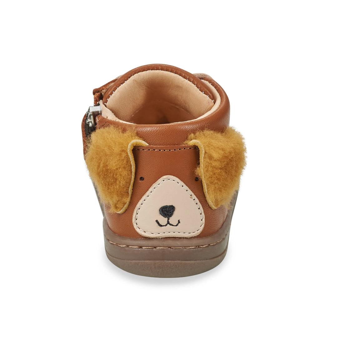 EASY PEASY Bottillons Barefoot My Duckie's Mid Lacets Camel ma petite pointure 