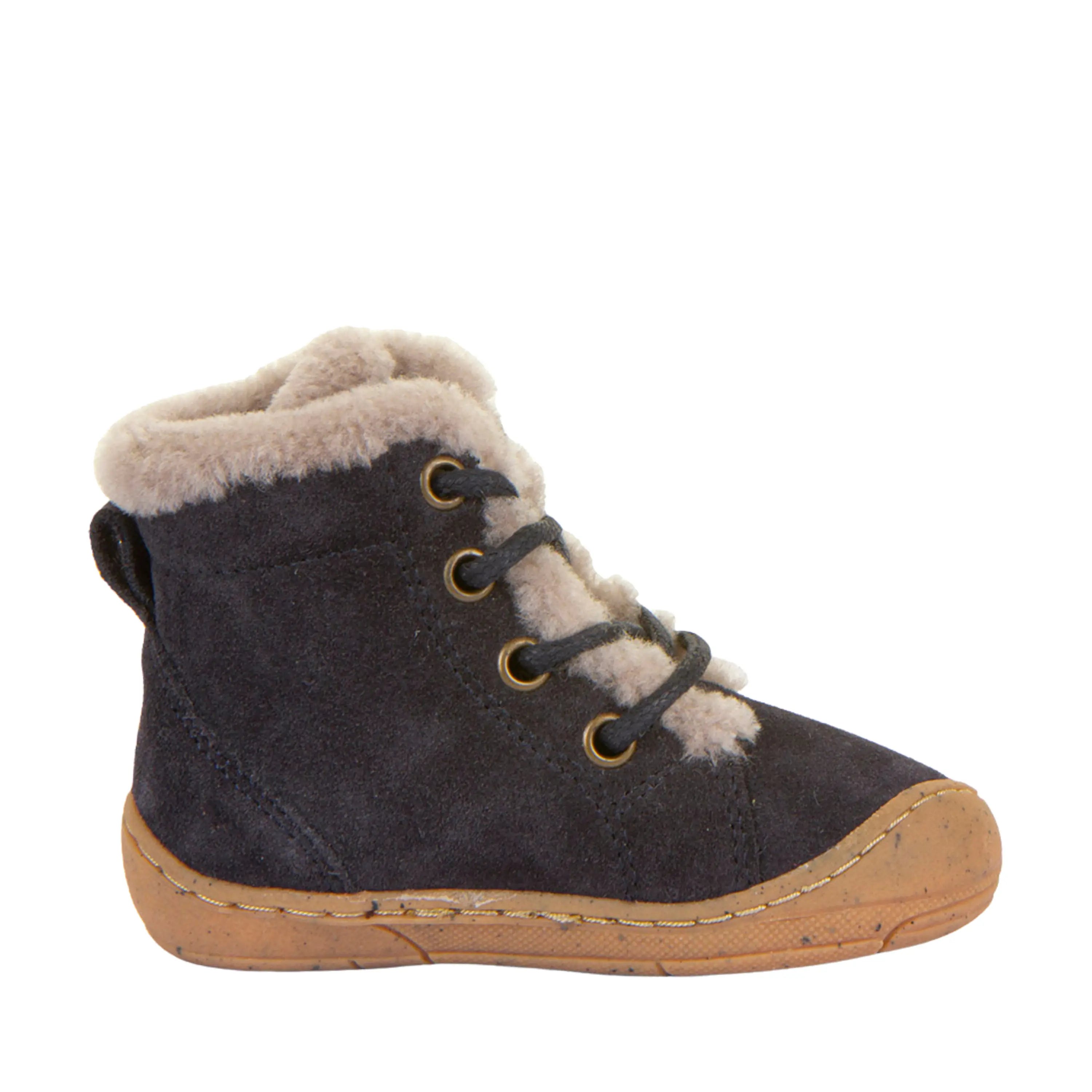 FRODDO Bottillons Fourrés Minni Suede Laces Dark Blue ma petite pointure 