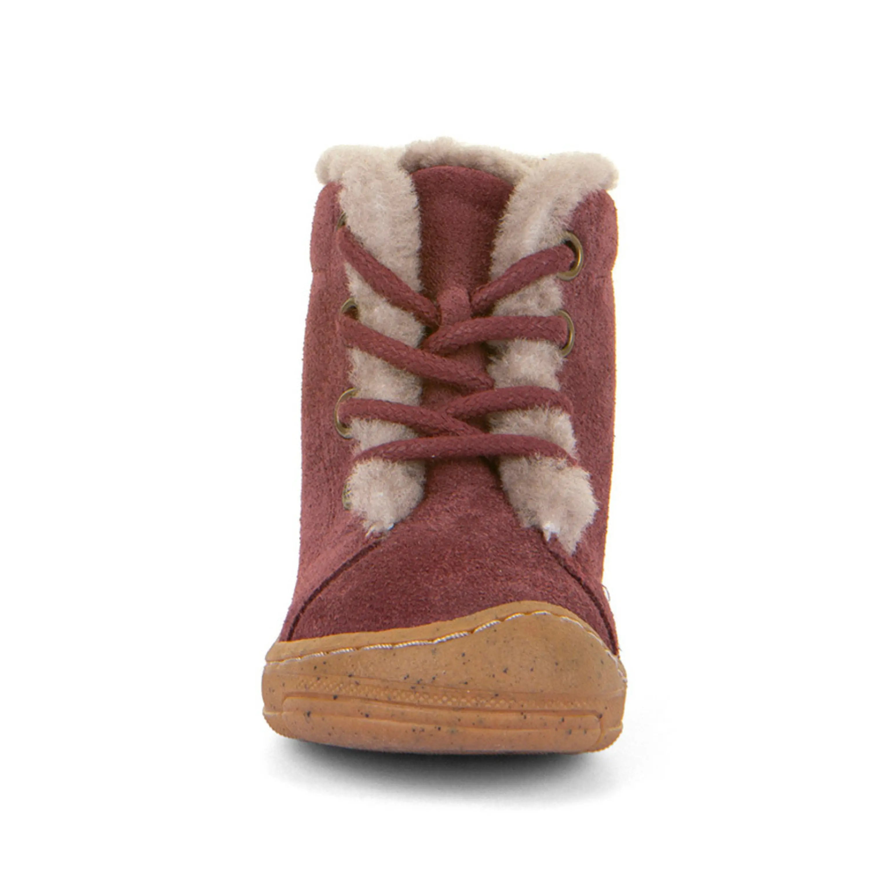 FRODDO Bottillons Fourrés Minni Suede Laces Bordeaux ma petite pointure 