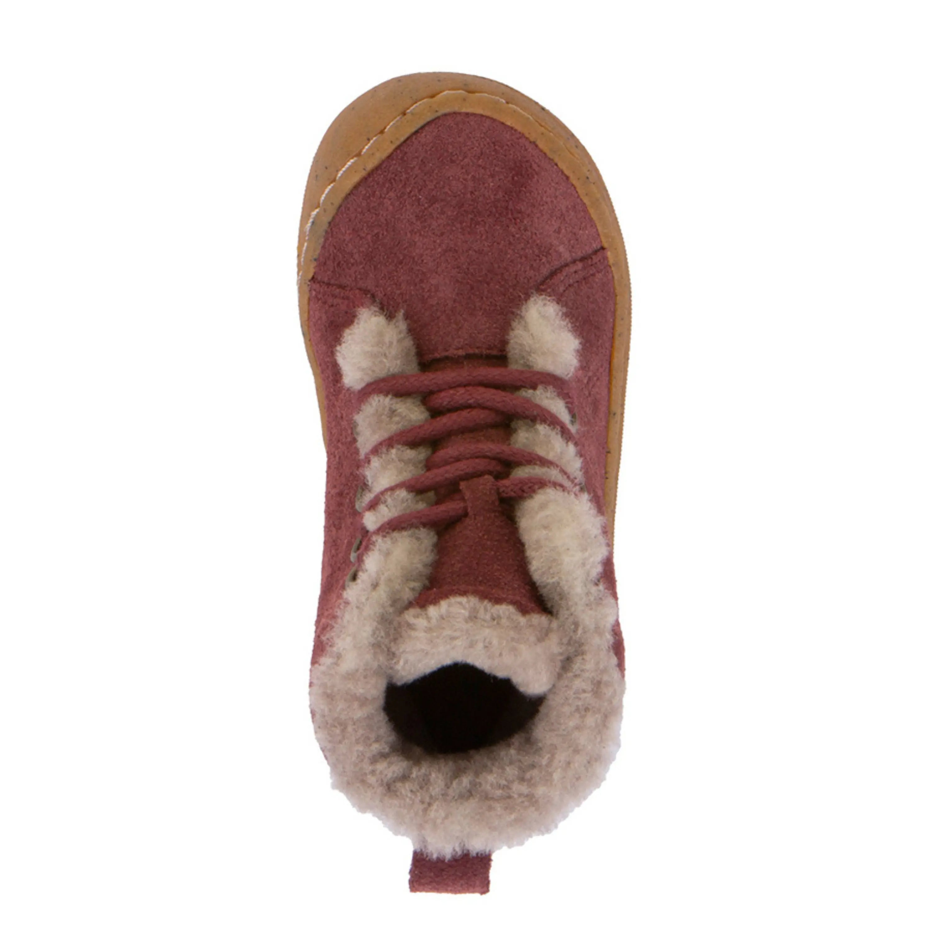FRODDO Bottillons Fourrés Minni Suede Laces Bordeaux ma petite pointure 