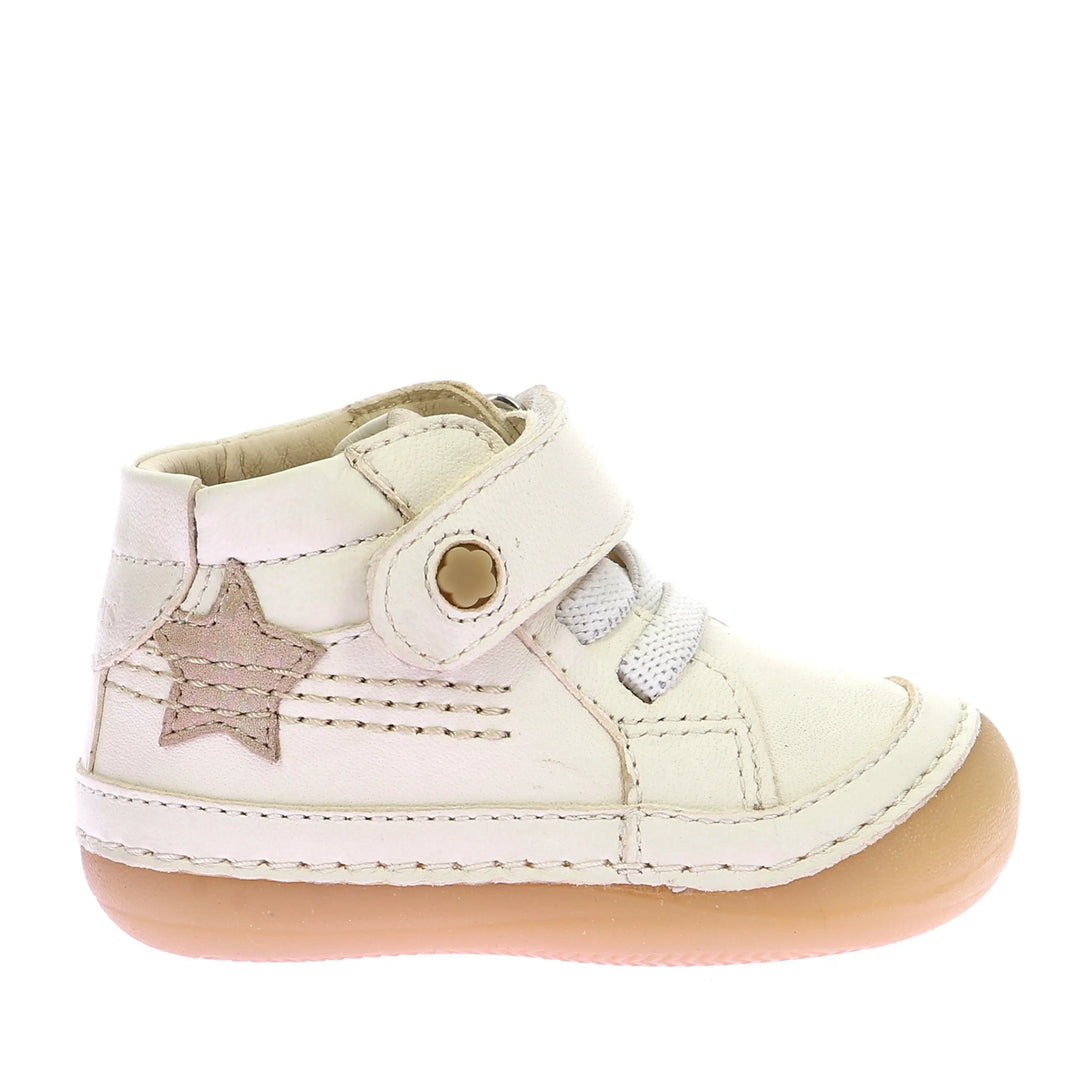 KICKERS Bottillons Sokistic Blanc Cassé Etoile ma petite pointure 