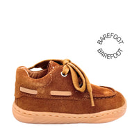 BABYBOTTE Bottillons Barefoot Albatros Velour Cognac ma petite pointure 