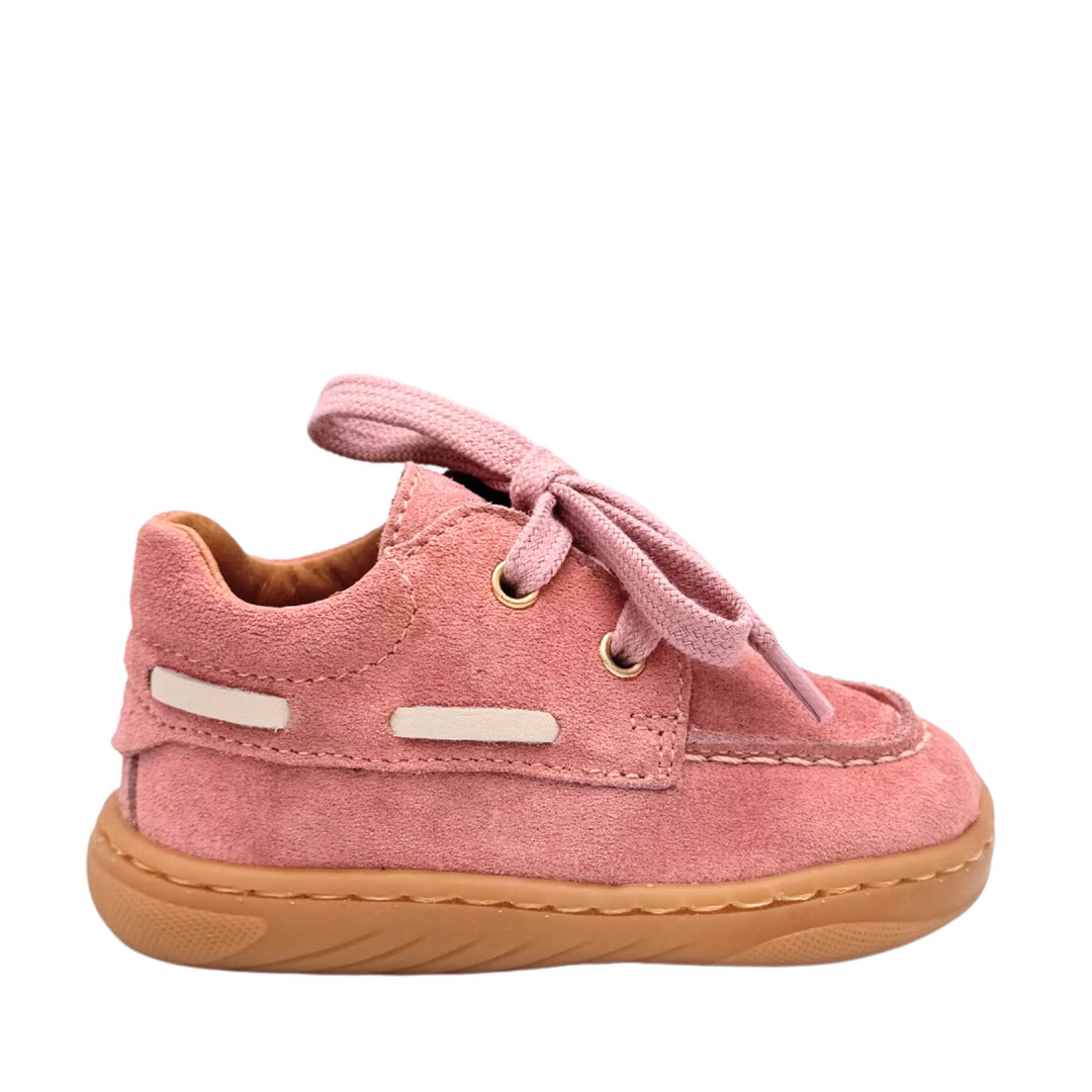 BABYBOTTE Bottillons Barefoot Albatros Velour Rose Pale ma petite pointure 