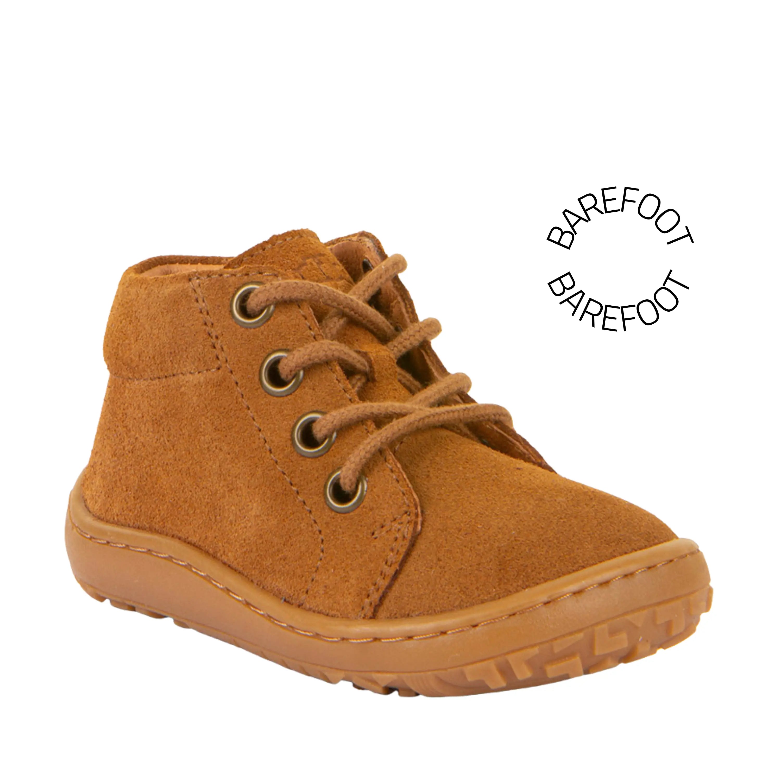 FRODDO Bottillons Barefoot First Step Laces Cognac ma petite pointure 
