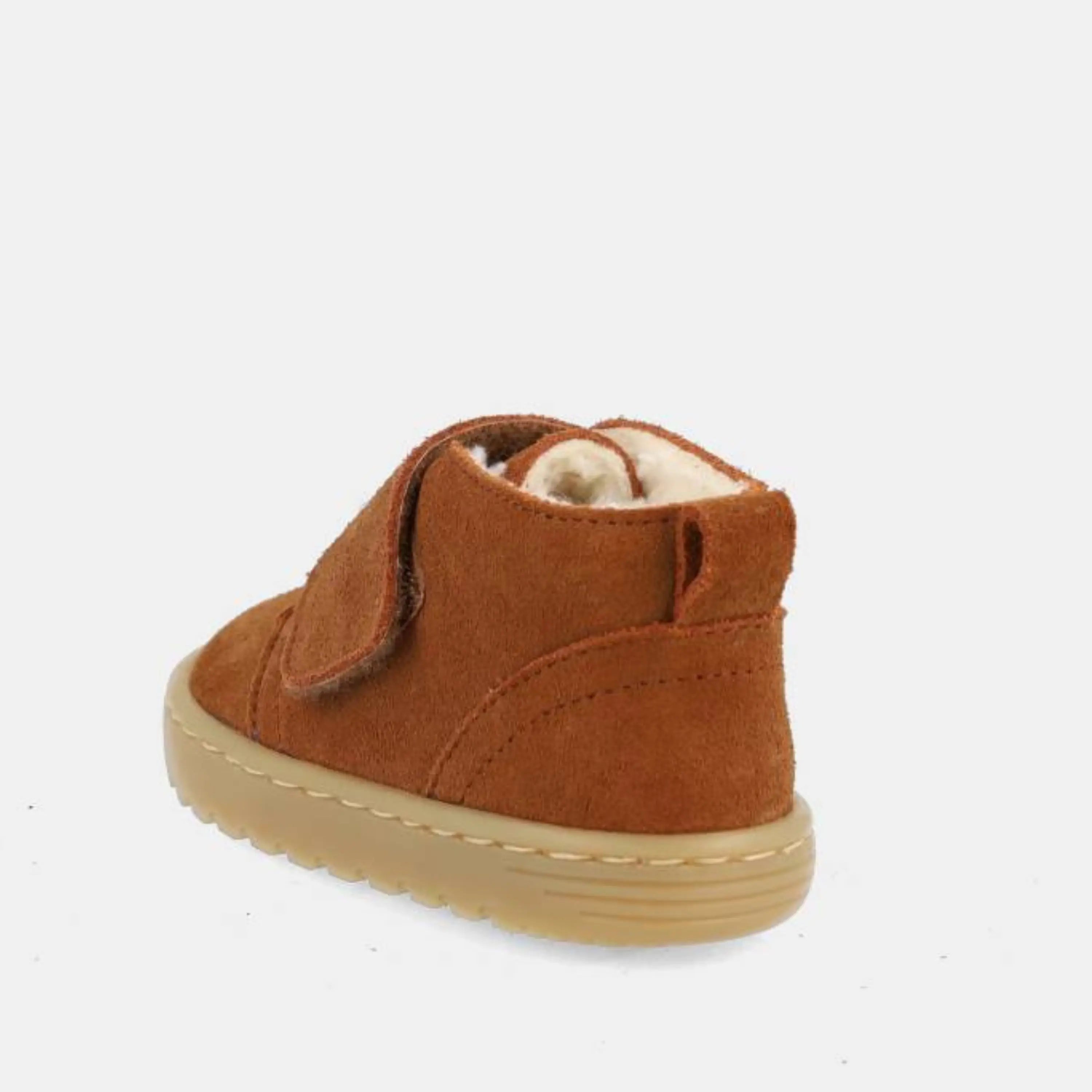 bottillons fourrés bébé barefoot ottawa camel blanditos