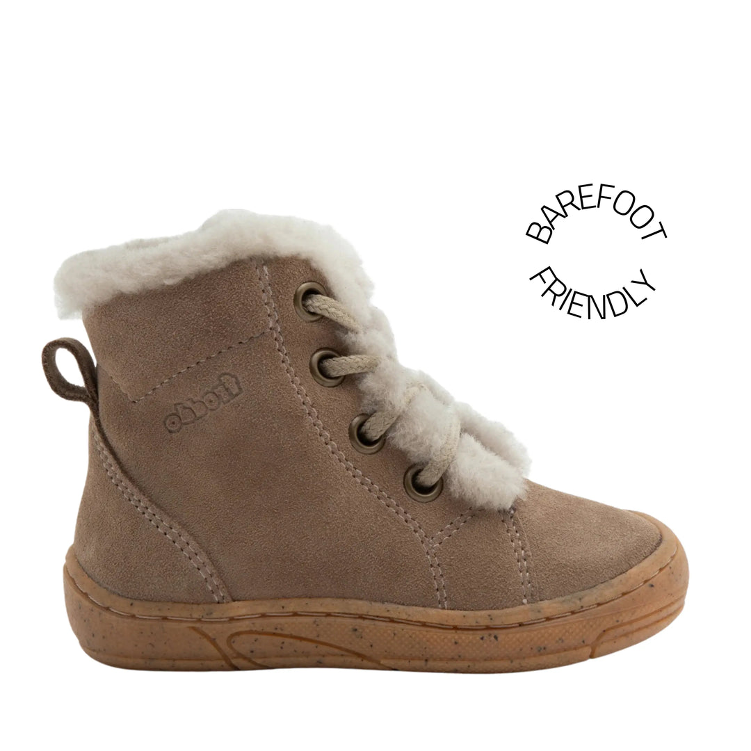 FRODDO Bottillons Fourrés Minni Suede Laces Beige ma petite pointure 