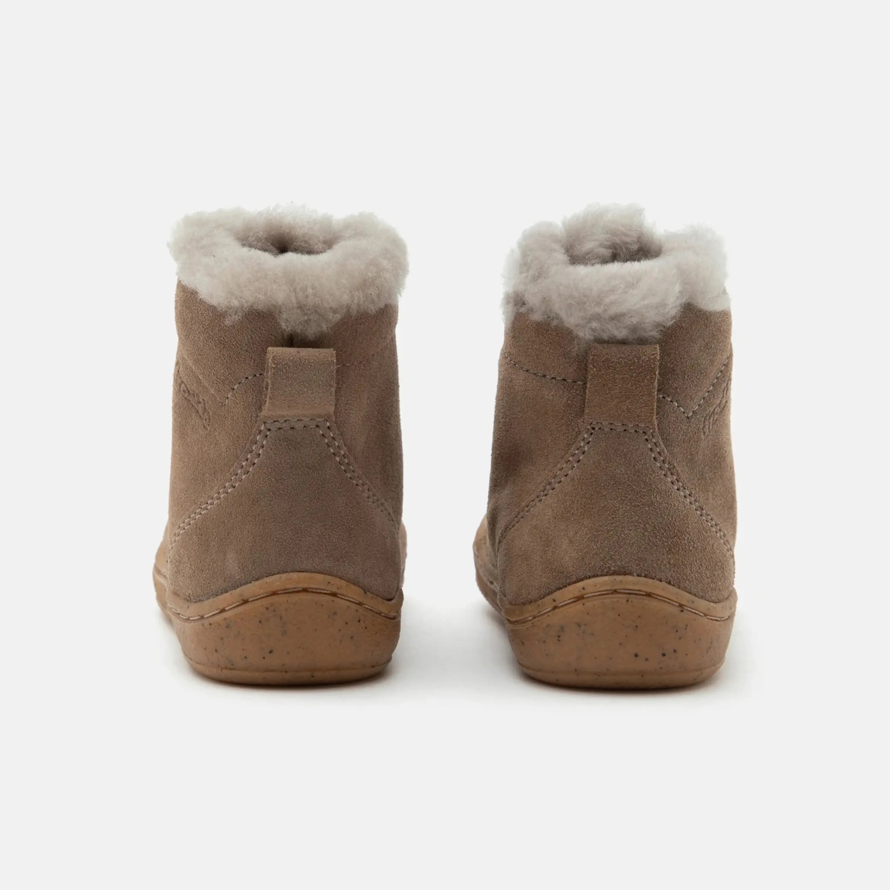 FRODDO Bottillons Fourrés Minni Suede Laces Beige ma petite pointure 