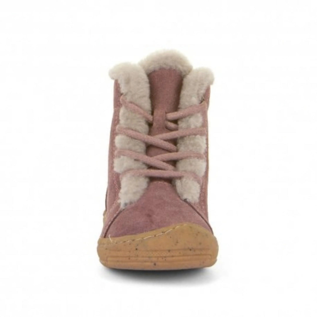 FRODDO Bottillons Fourrés Minni Suede Laces Dark Pink ma petite pointure 