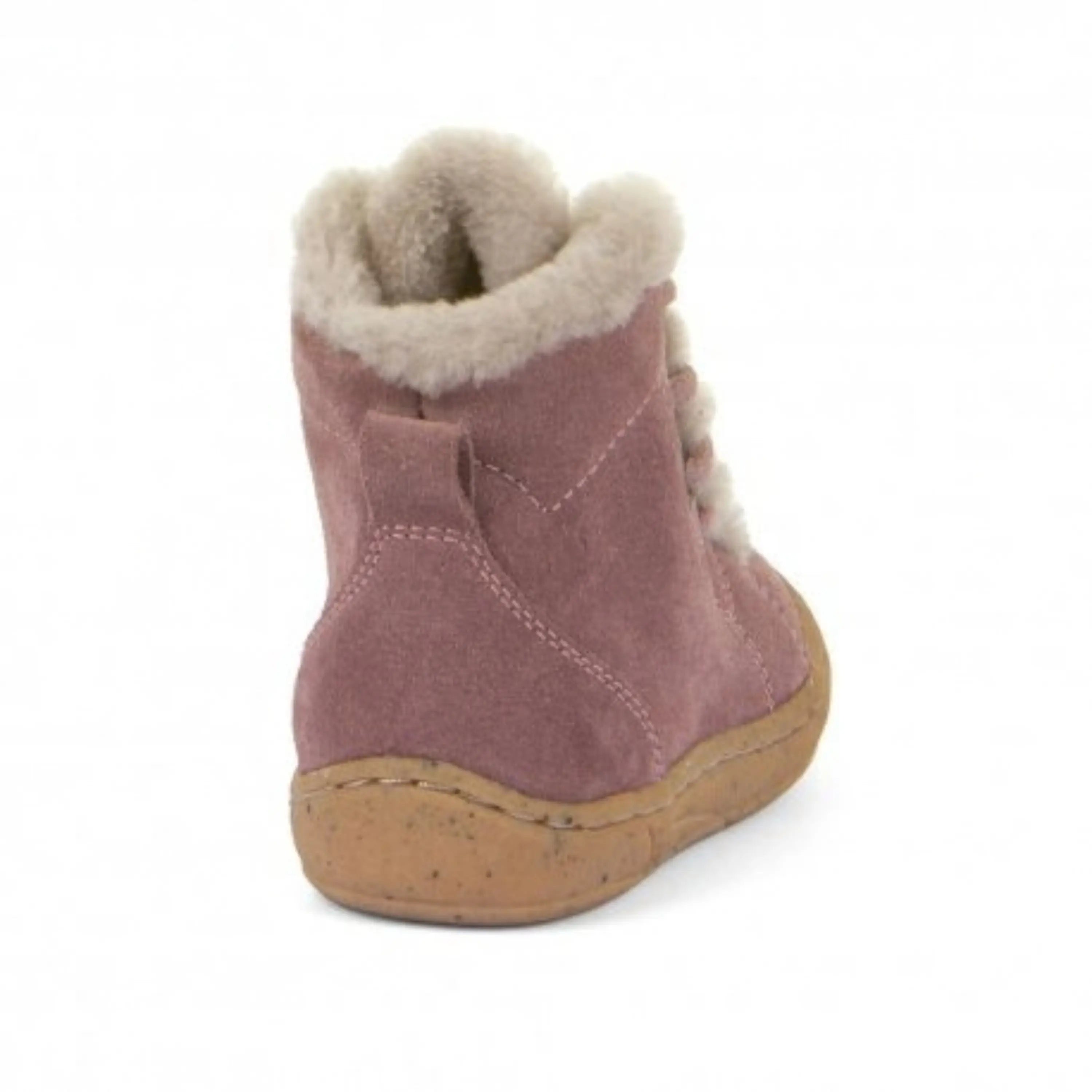 FRODDO Bottillons Fourrés Minni Suede Laces Dark Pink ma petite pointure 