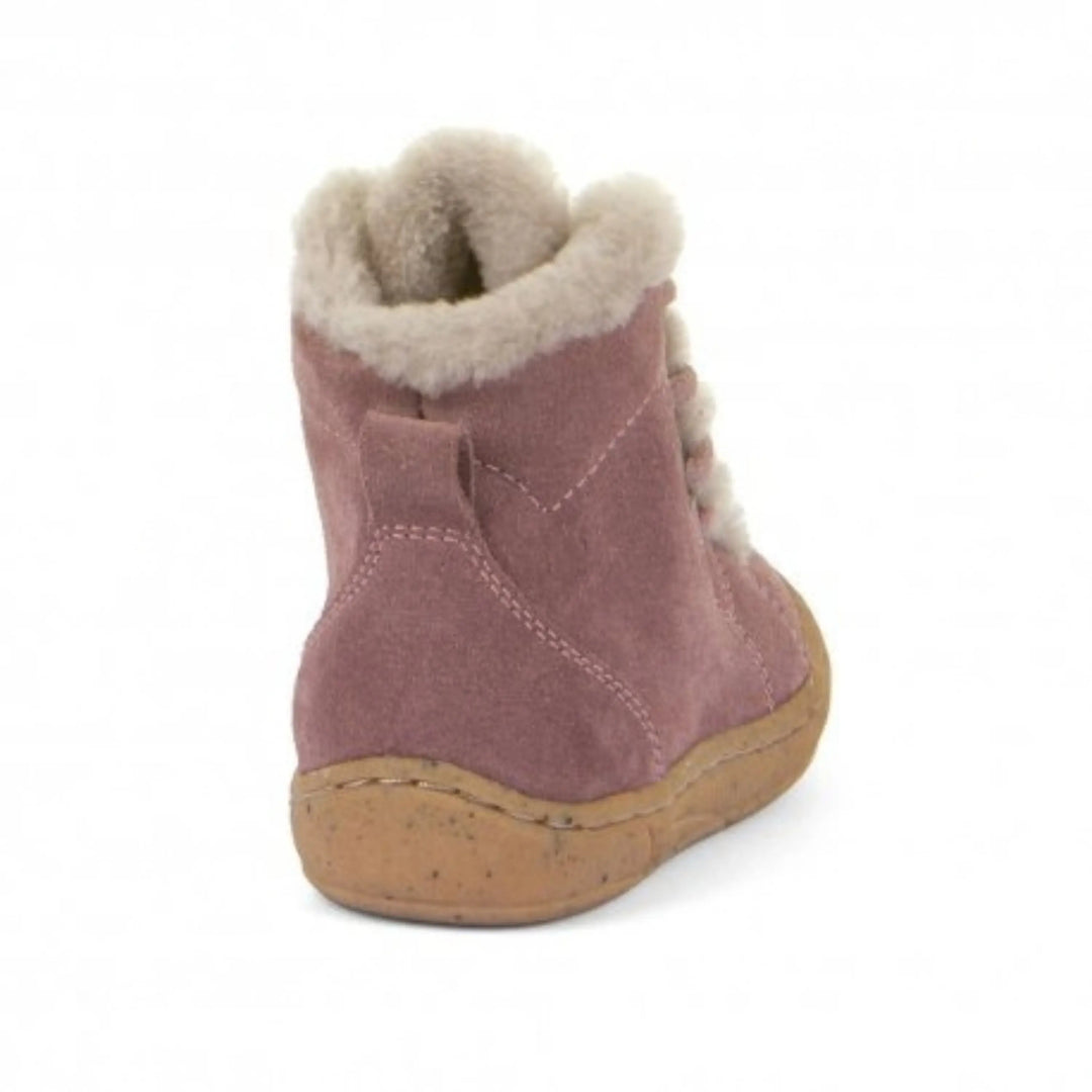 FRODDO Bottillons Fourrés Minni Suede Laces Dark Pink ma petite pointure 
