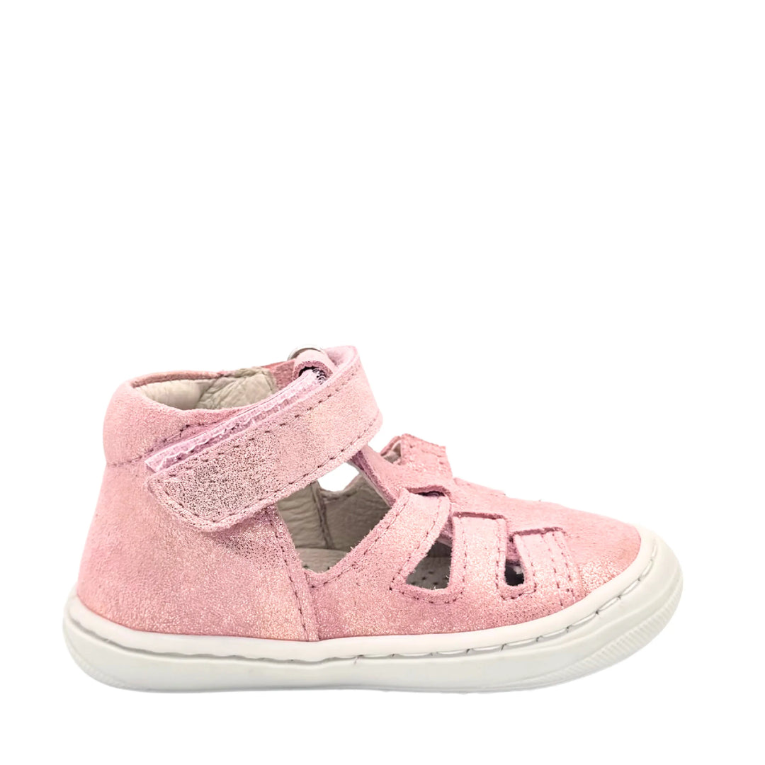 BELLAMY Bottillons semi-ouverts Lopy Rose irisé ma petite pointure 